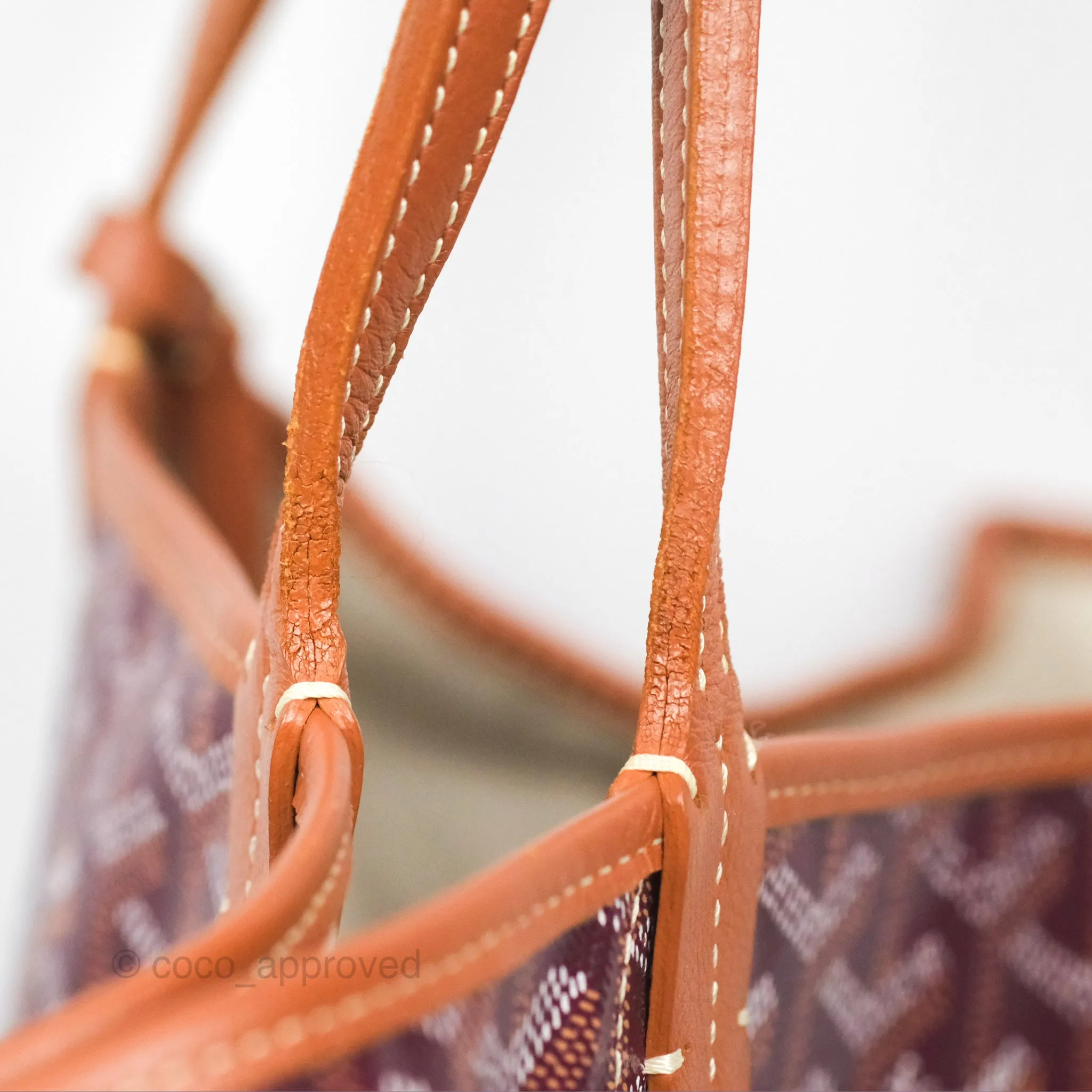 Goyard St Louis Pertuis Tote PM Burgundy