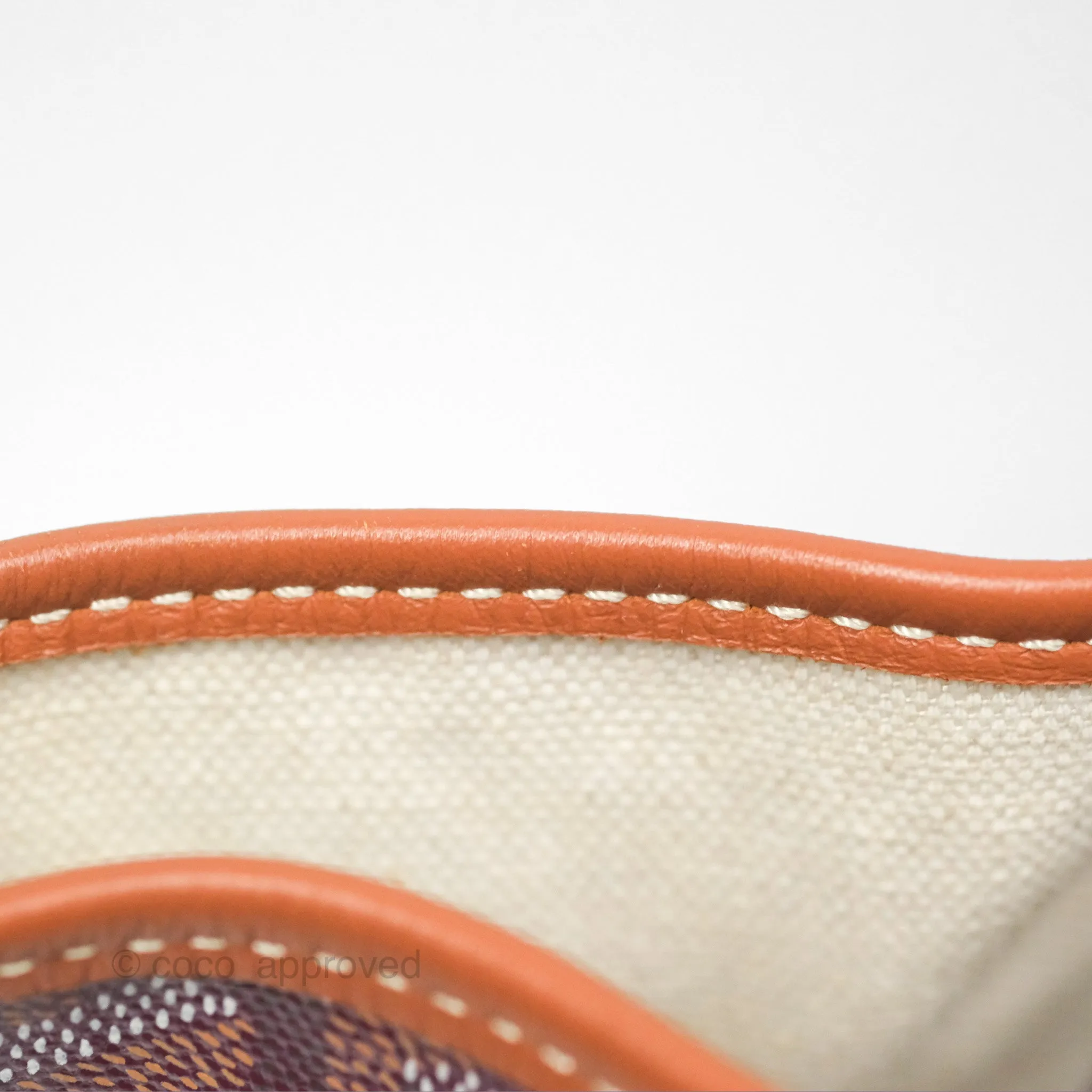 Goyard St Louis Pertuis Tote PM Burgundy