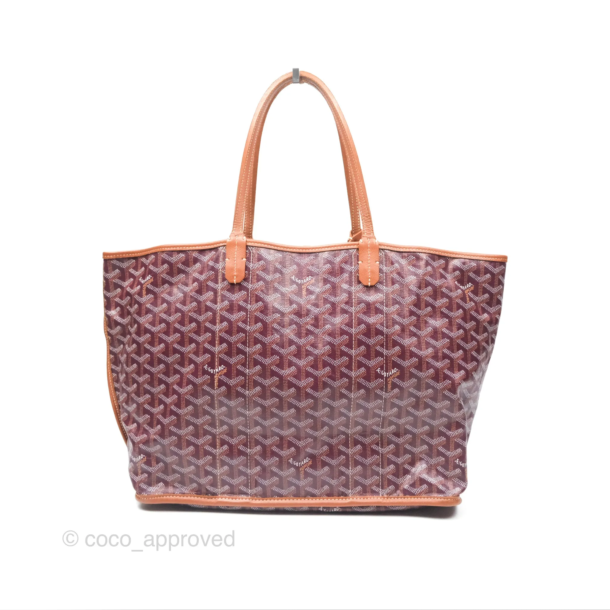 Goyard St Louis Pertuis Tote PM Burgundy