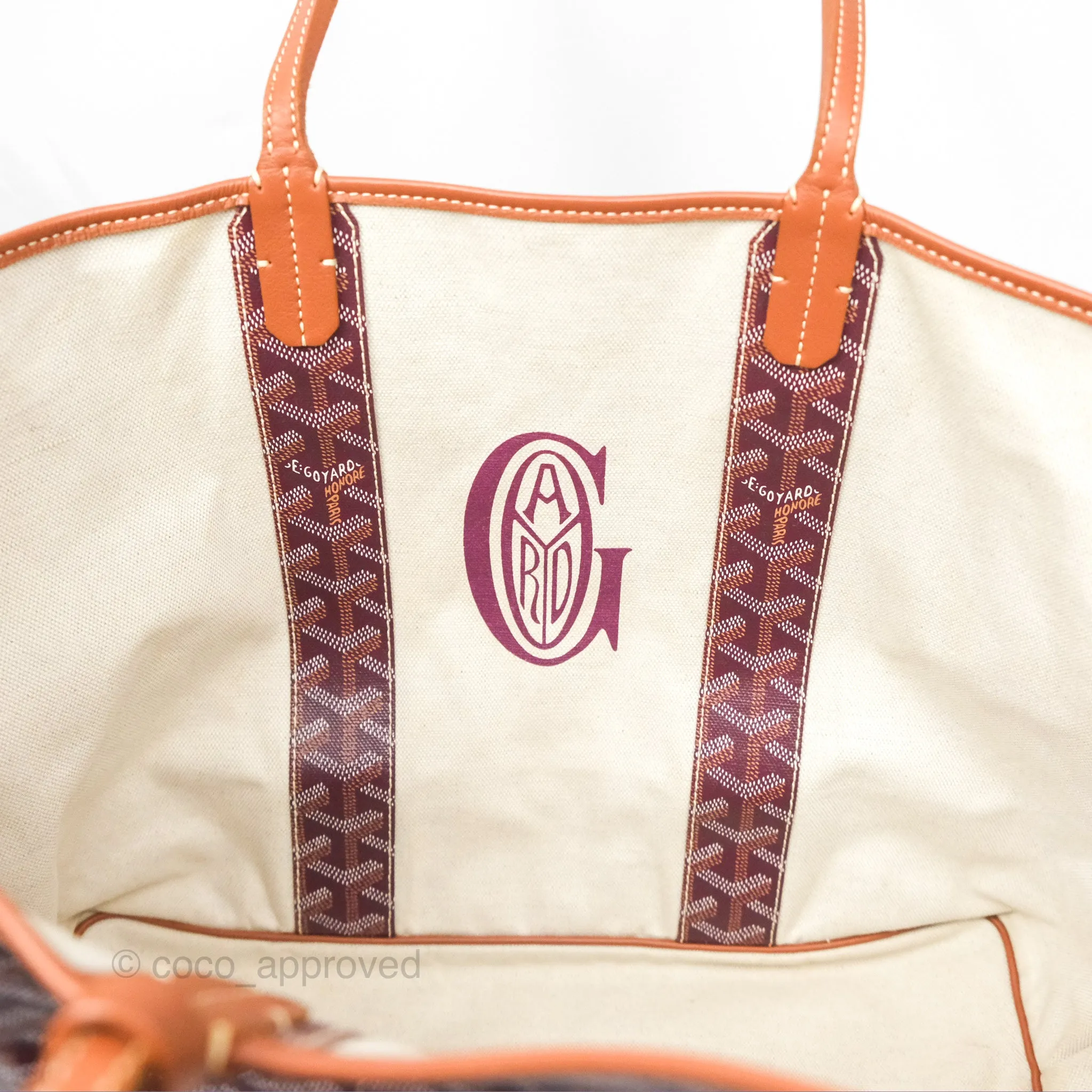 Goyard St Louis Pertuis Tote PM Burgundy