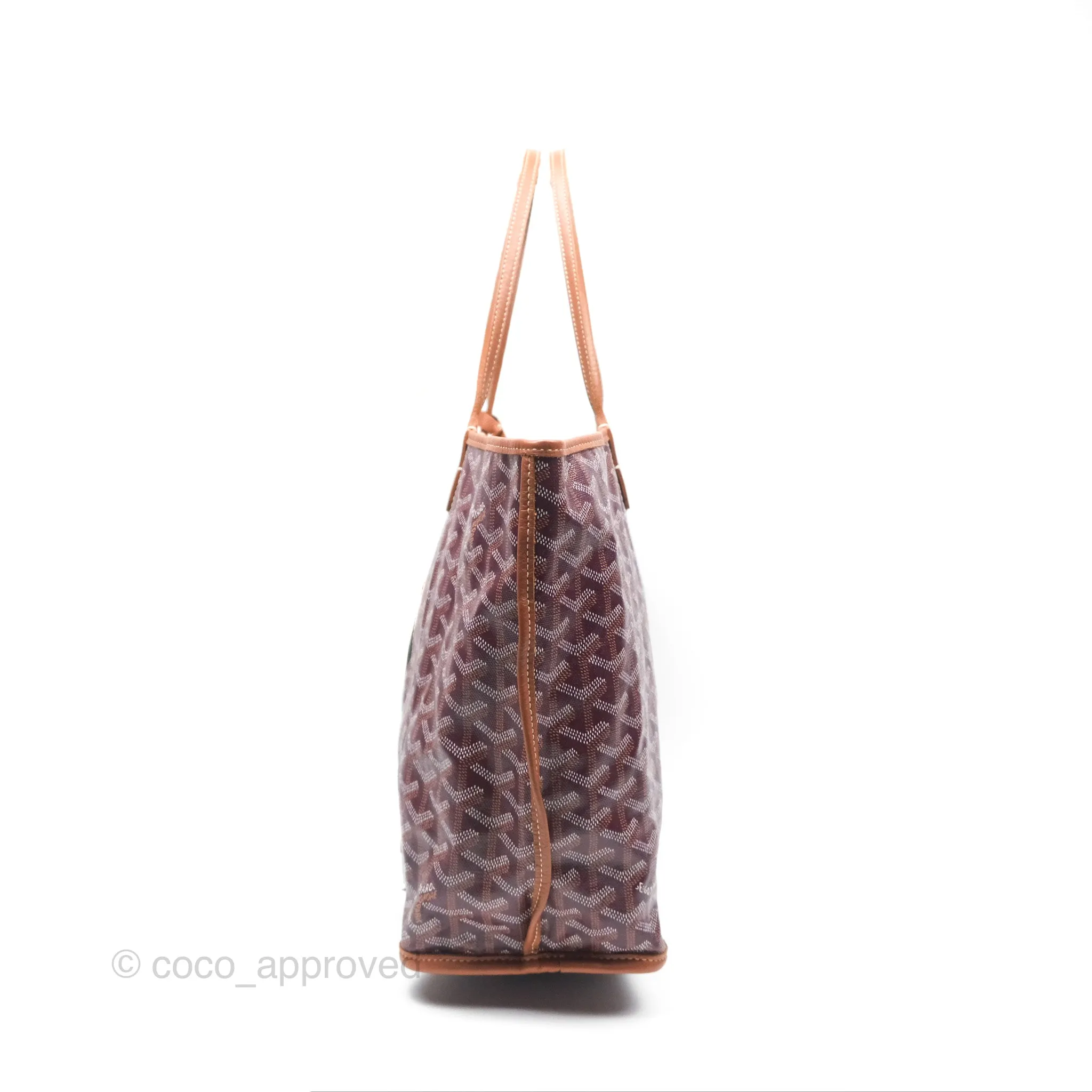 Goyard St Louis Pertuis Tote PM Burgundy