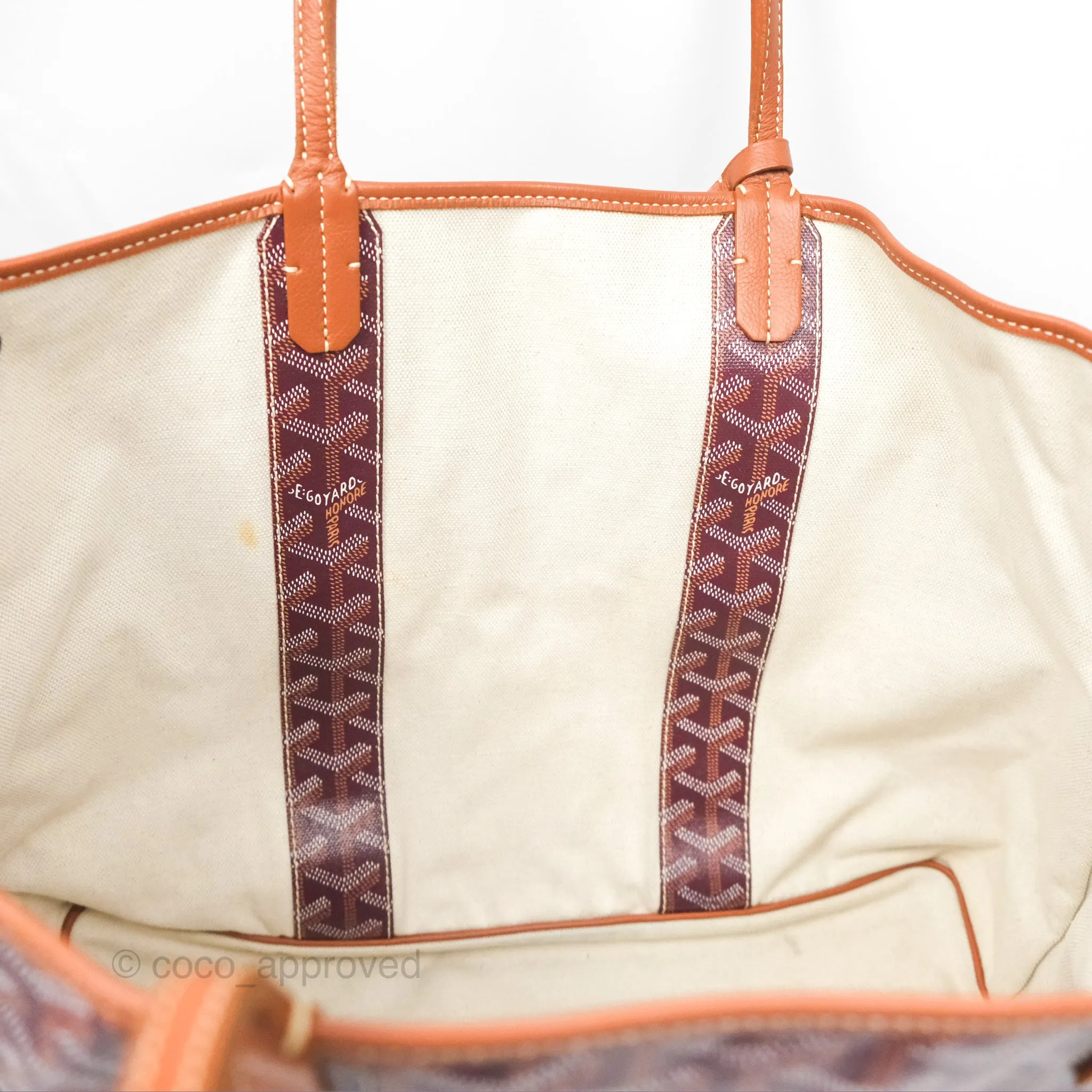 Goyard St Louis Pertuis Tote PM Burgundy