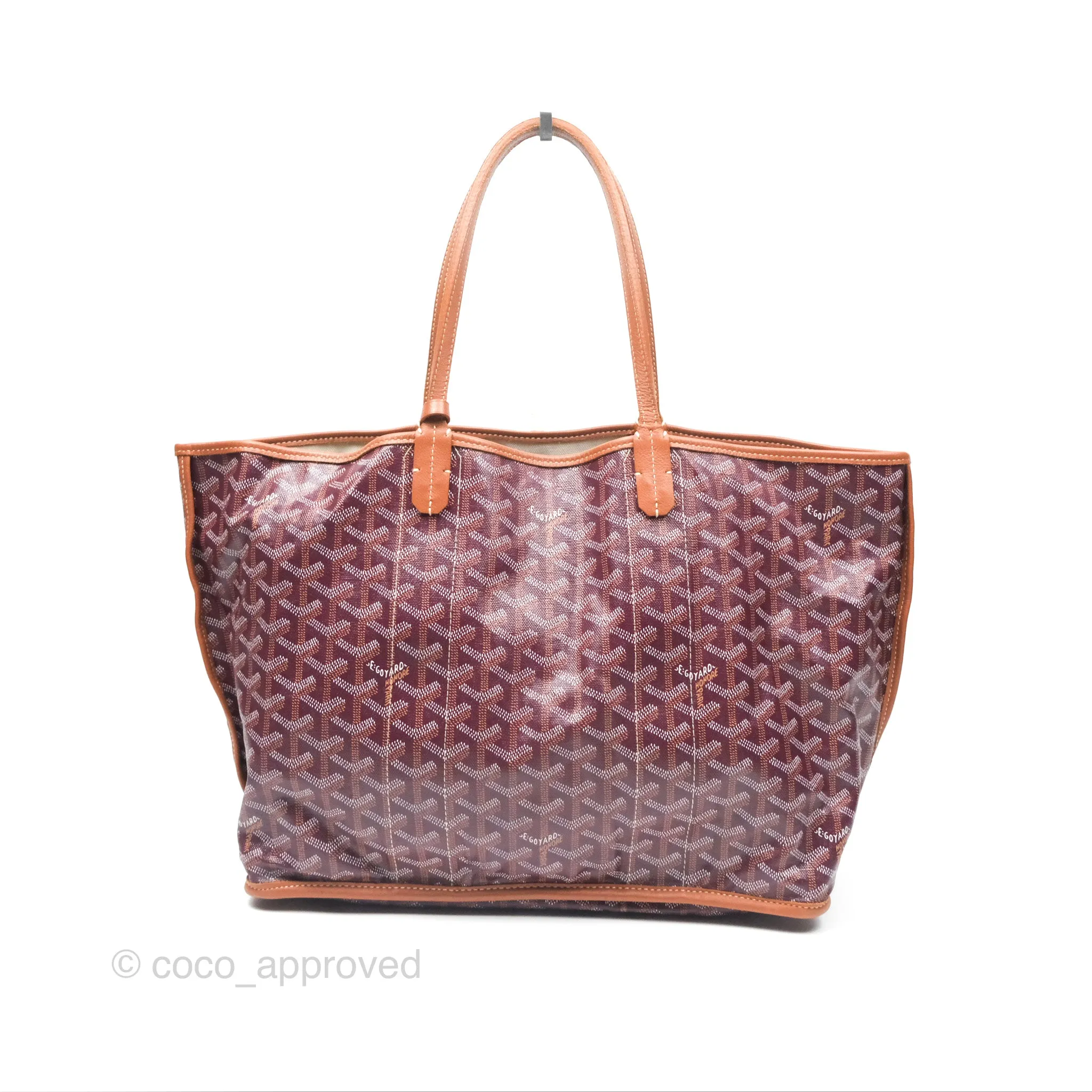 Goyard St Louis Pertuis Tote PM Burgundy