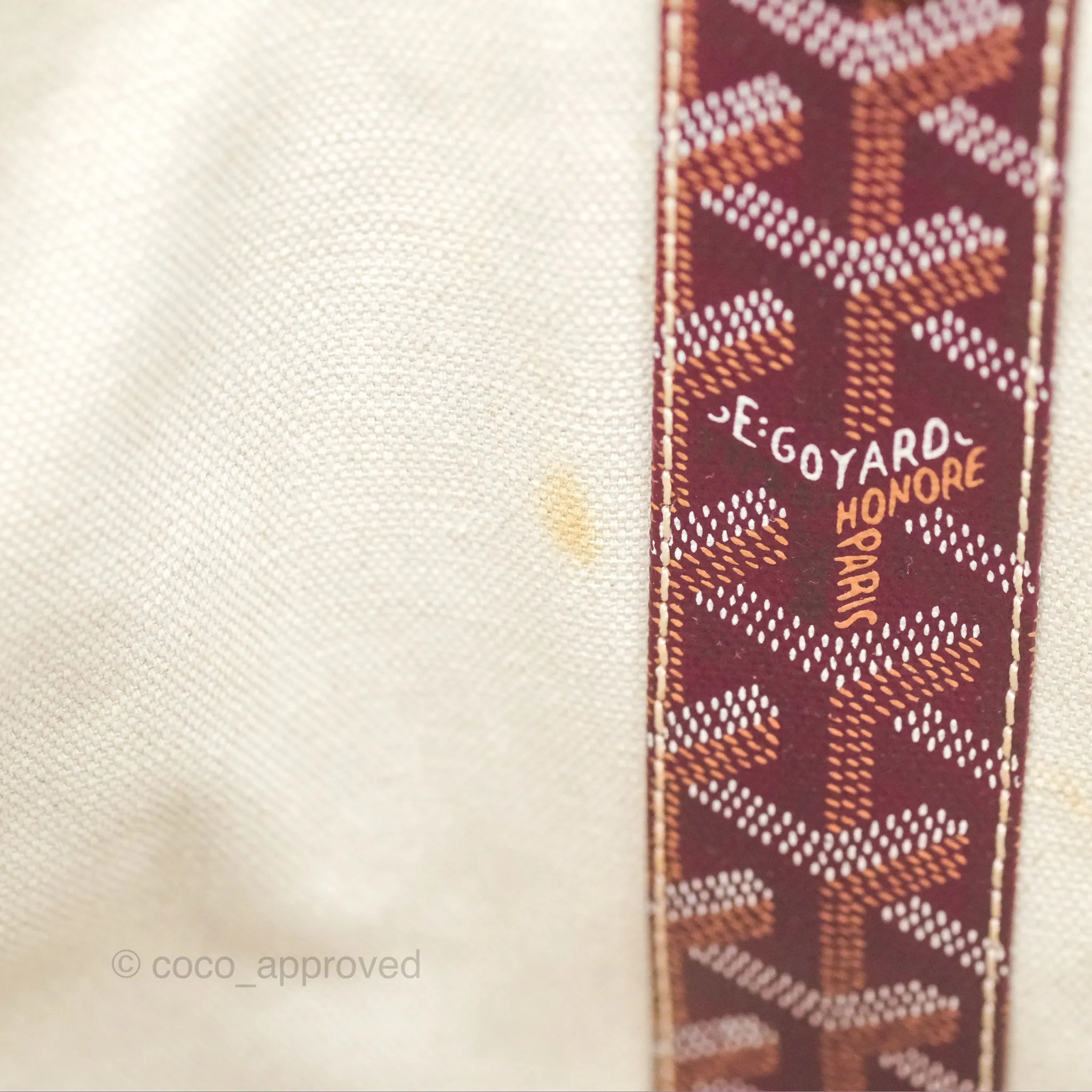 Goyard St Louis Pertuis Tote PM Burgundy