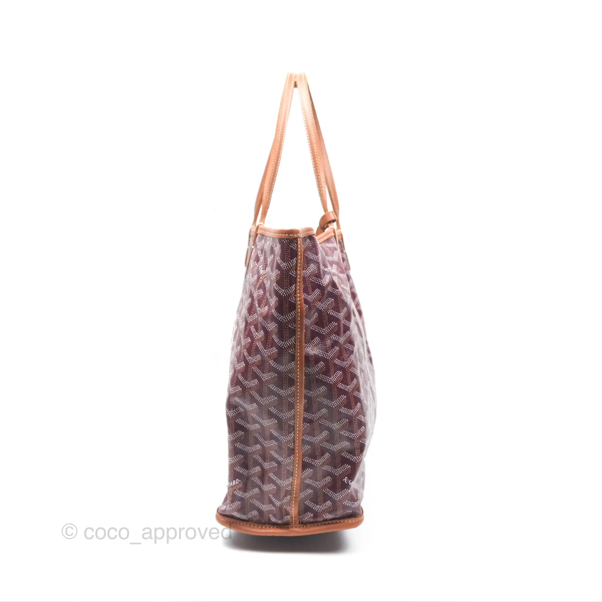 Goyard St Louis Pertuis Tote PM Burgundy