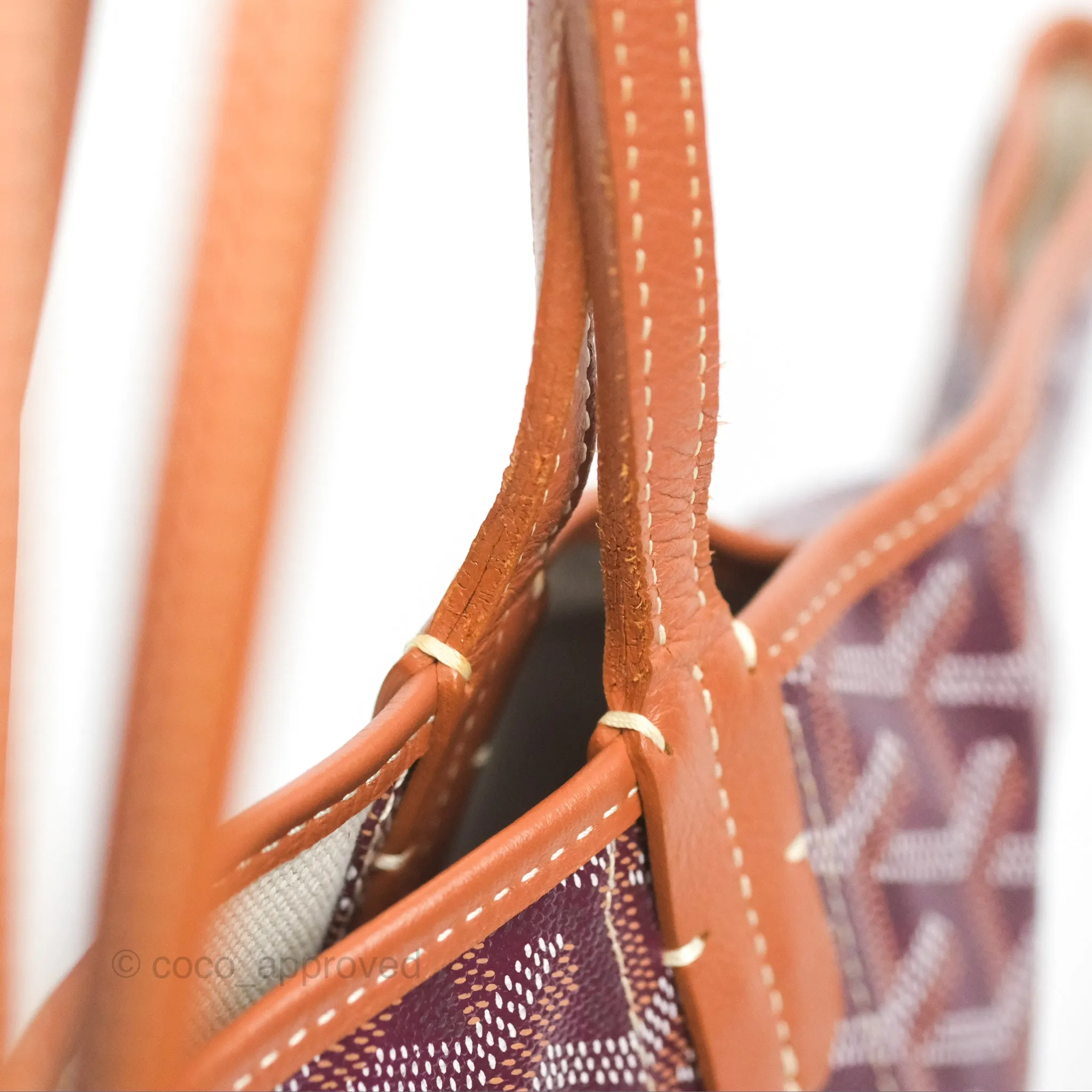 Goyard St Louis Pertuis Tote PM Burgundy