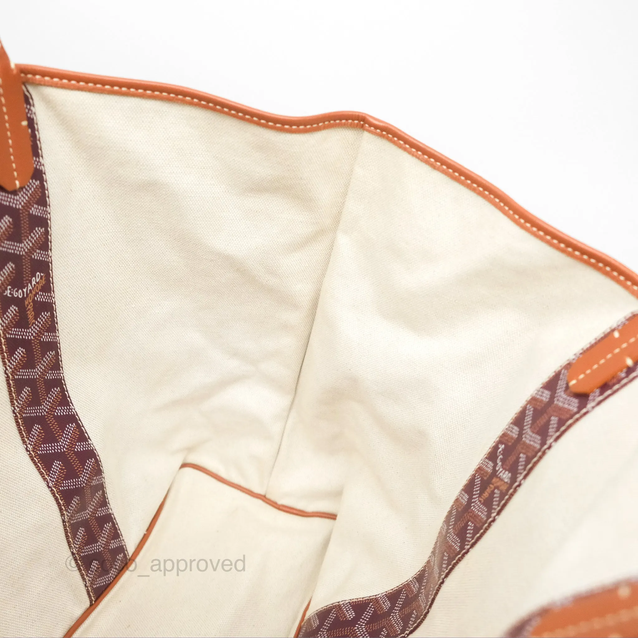 Goyard St Louis Pertuis Tote PM Burgundy