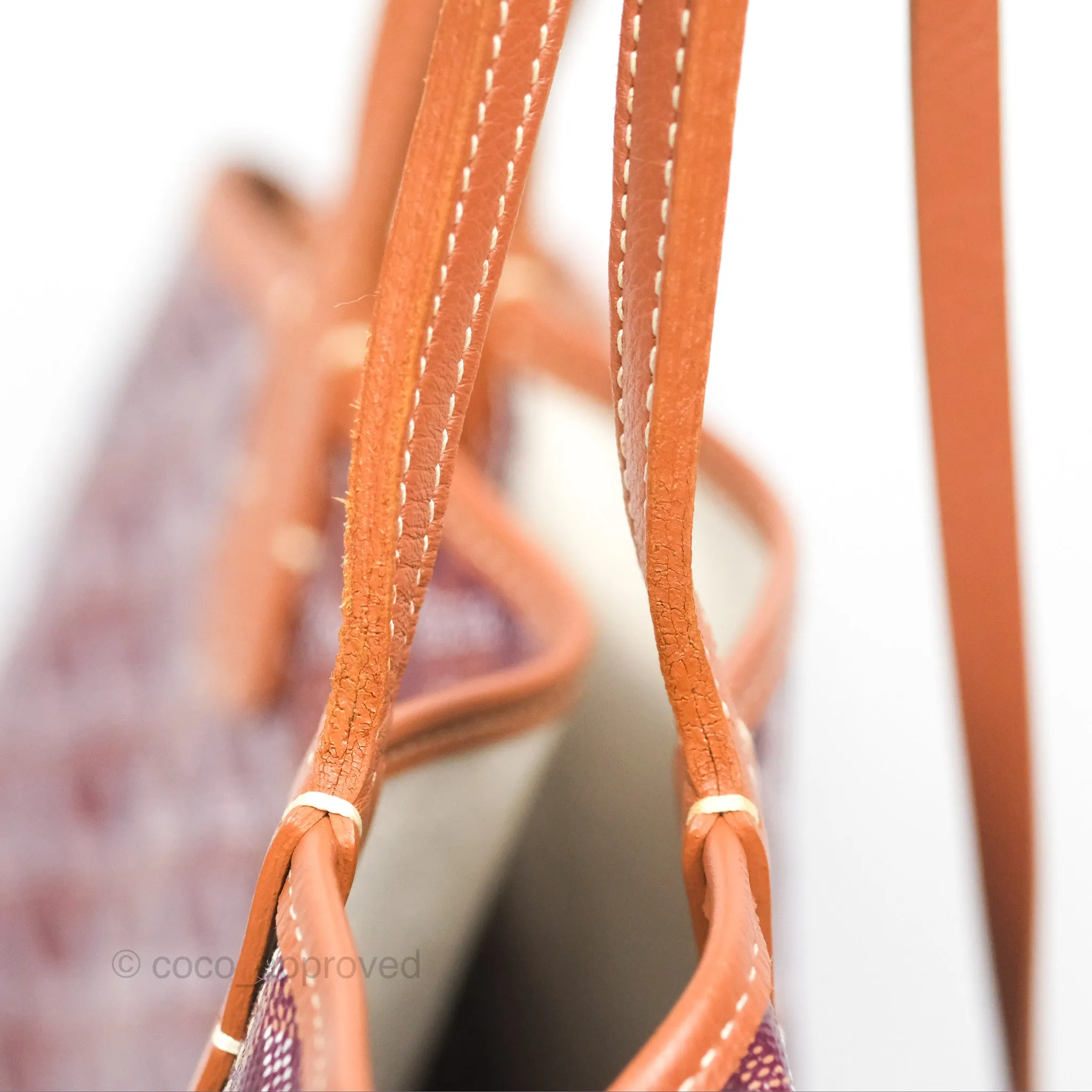Goyard St Louis Pertuis Tote PM Burgundy