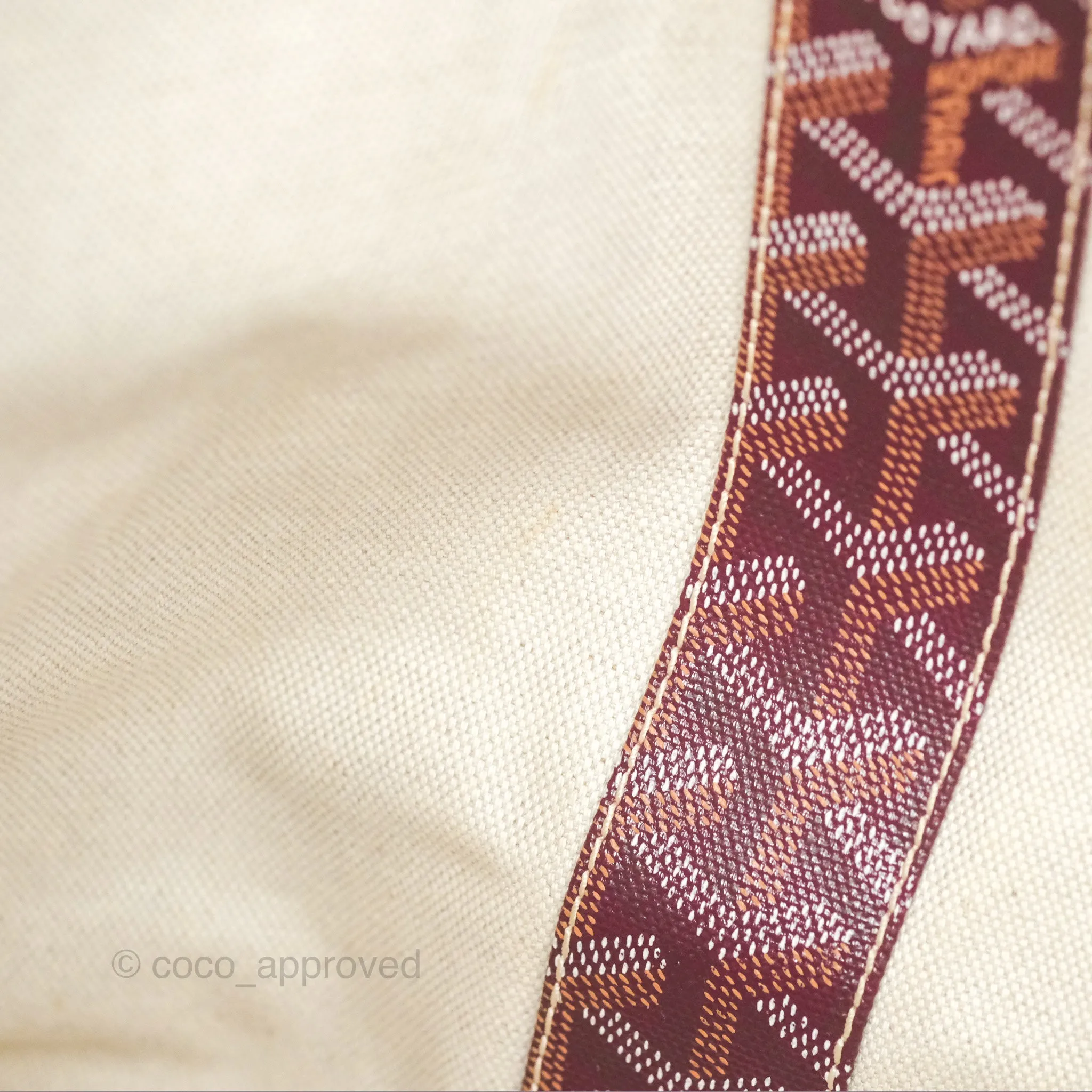 Goyard St Louis Pertuis Tote PM Burgundy