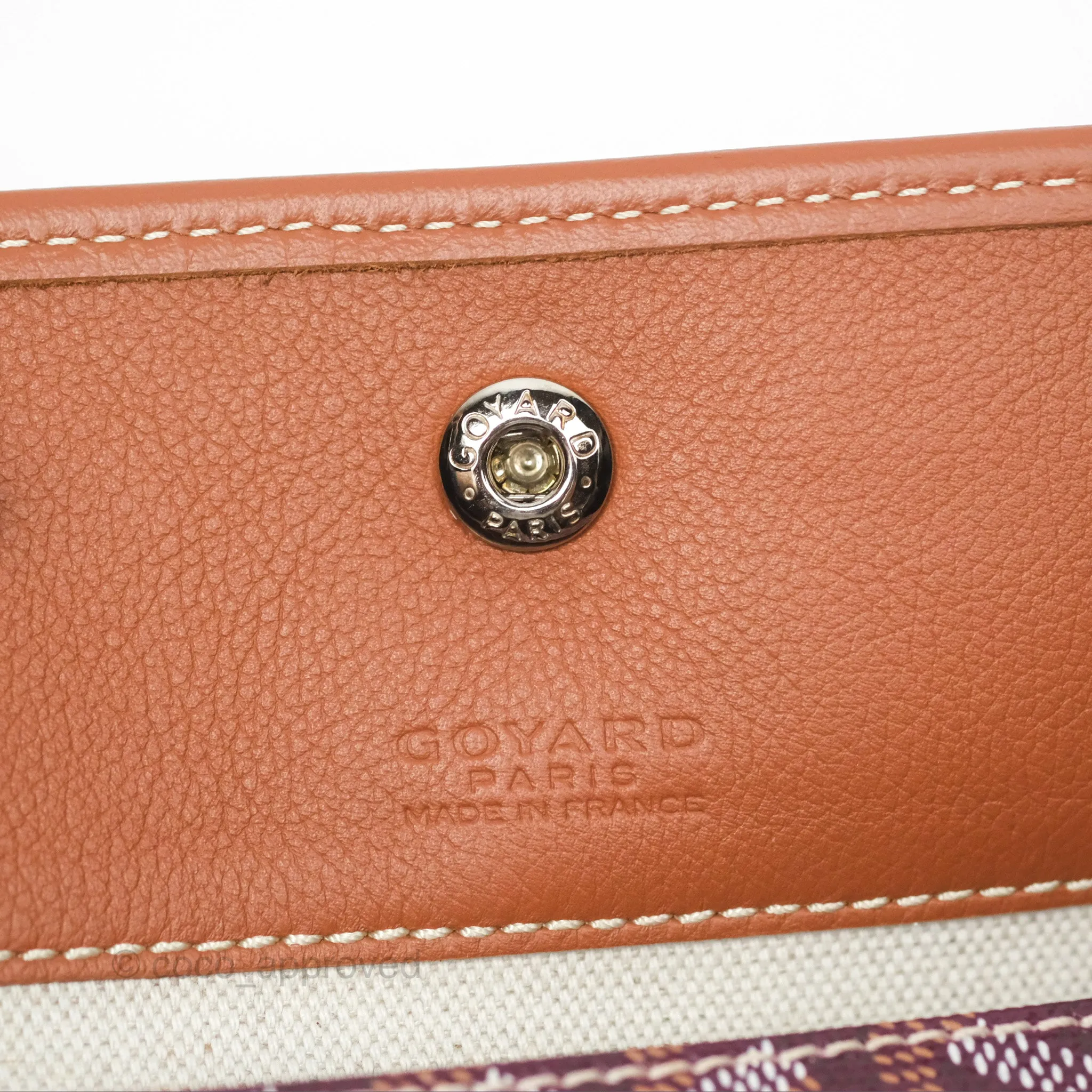 Goyard St Louis Pertuis Tote PM Burgundy