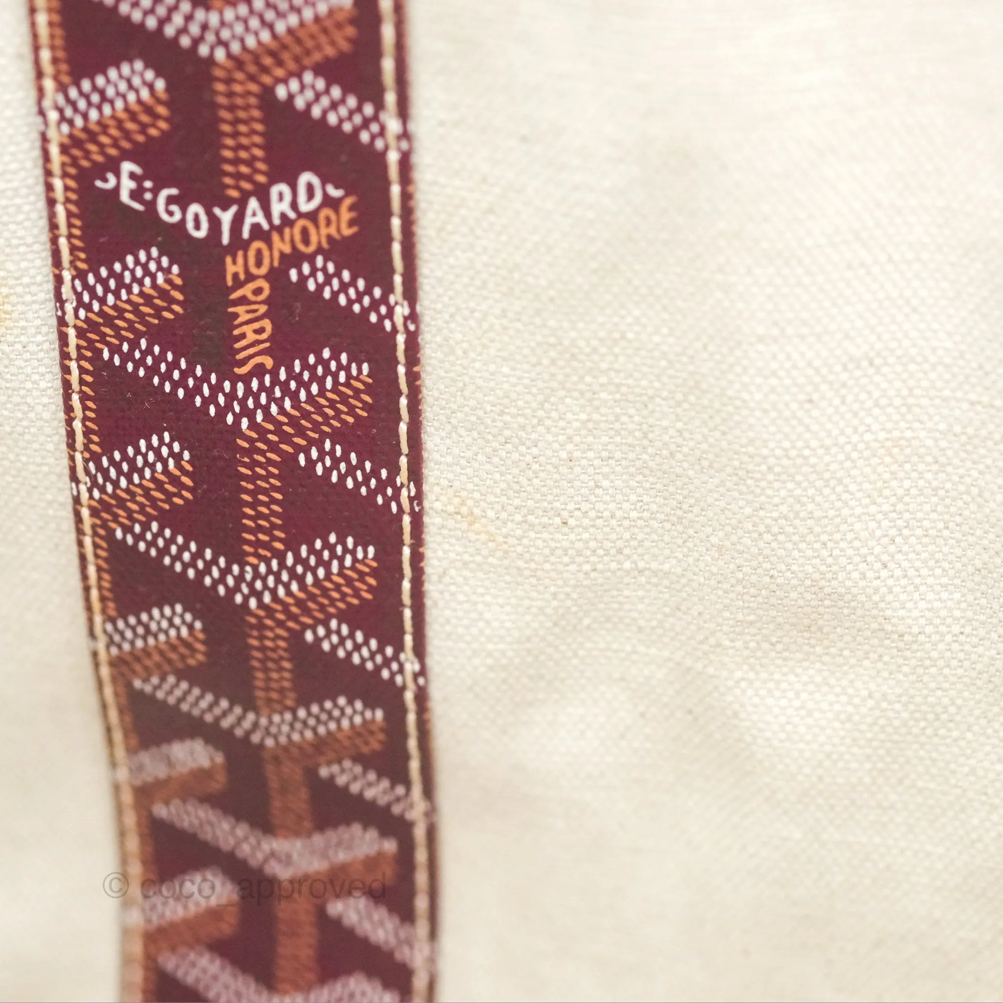 Goyard St Louis Pertuis Tote PM Burgundy
