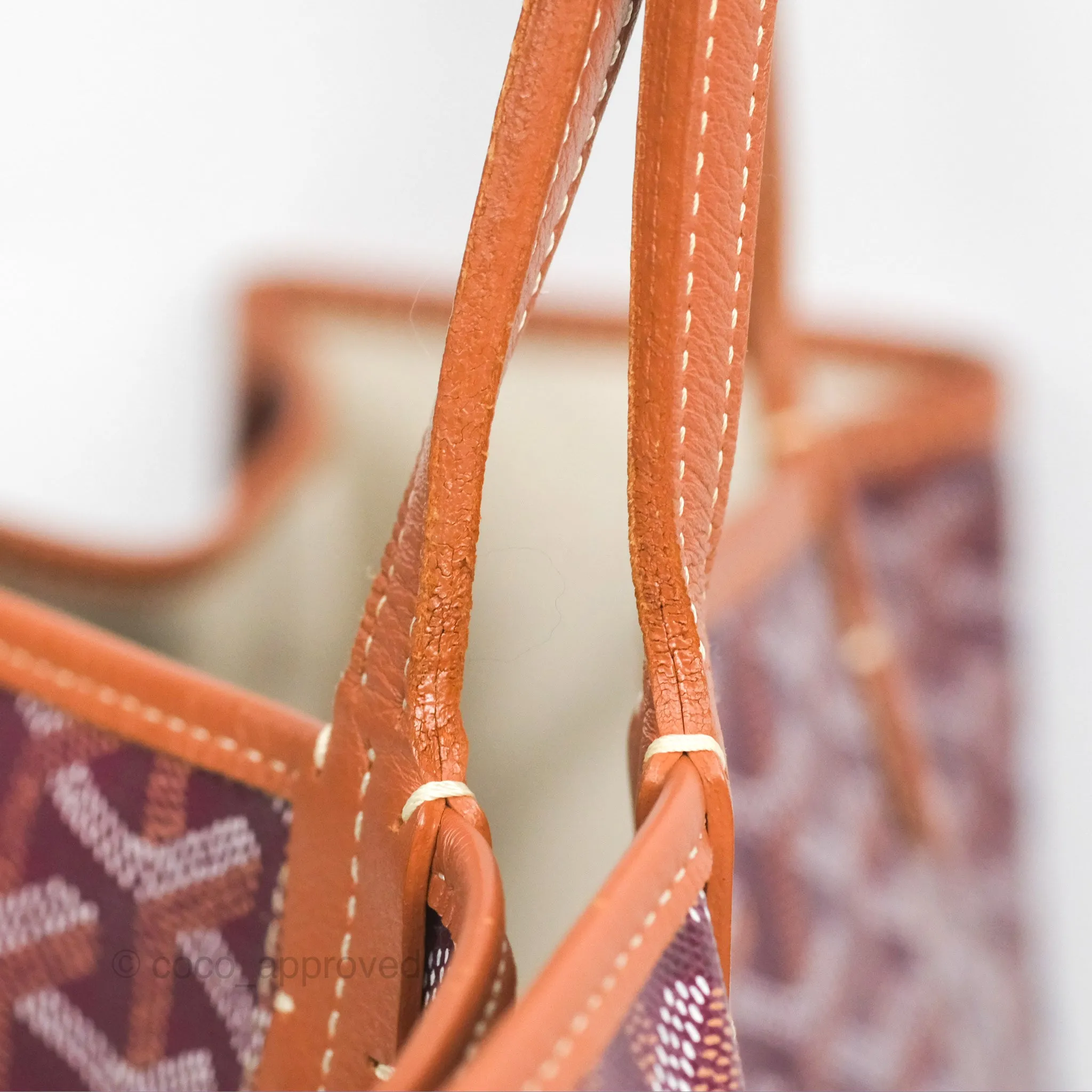 Goyard St Louis Pertuis Tote PM Burgundy