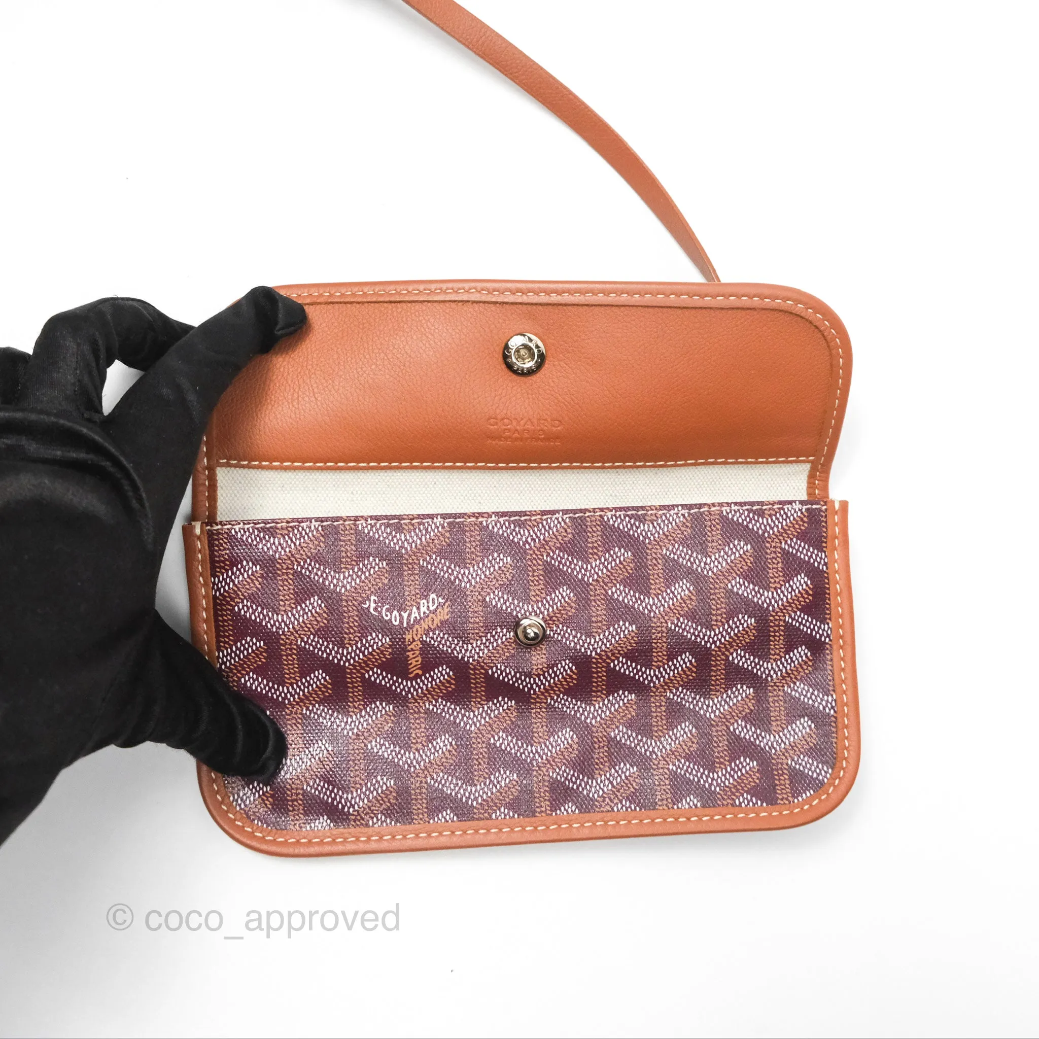 Goyard St Louis Pertuis Tote PM Burgundy