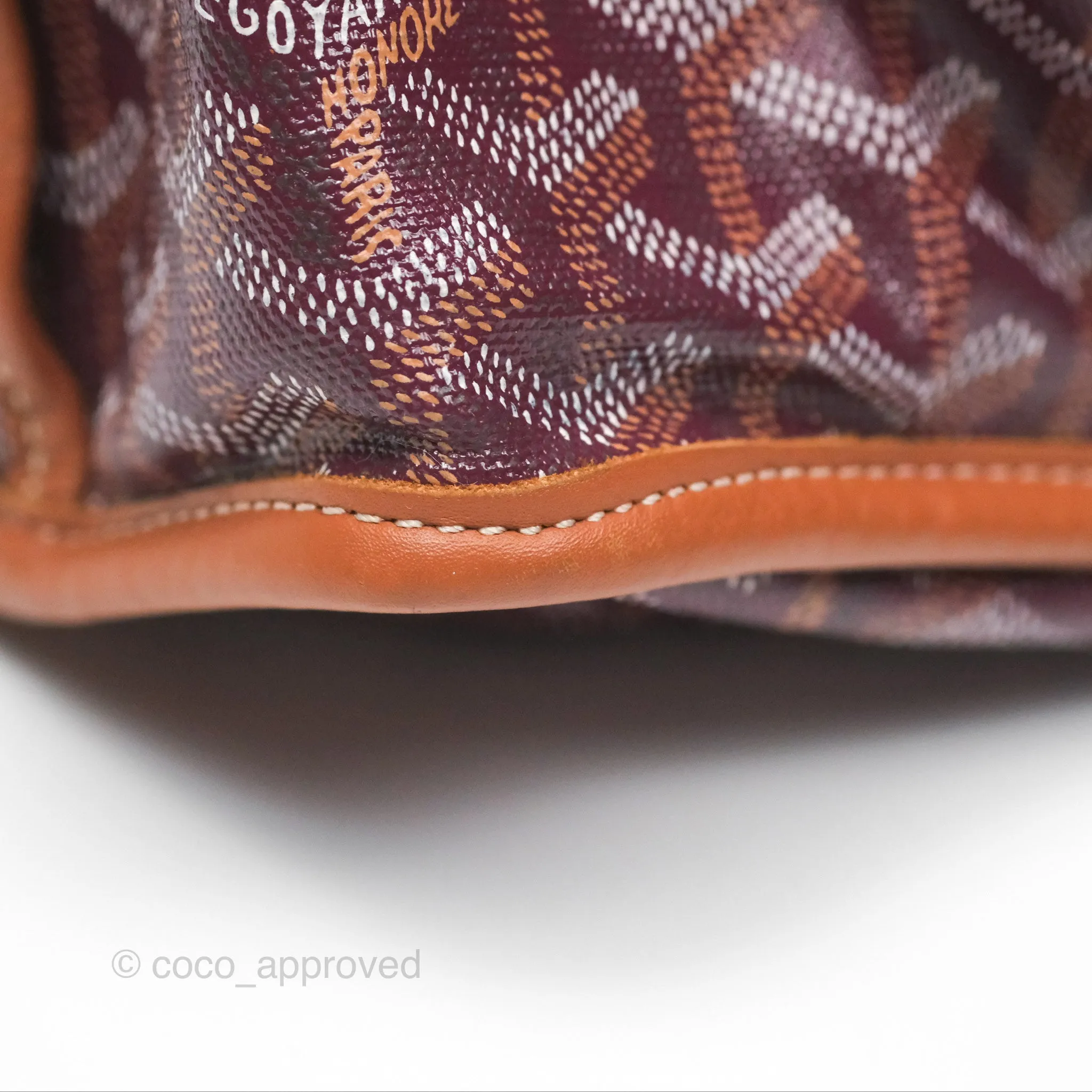 Goyard St Louis Pertuis Tote PM Burgundy