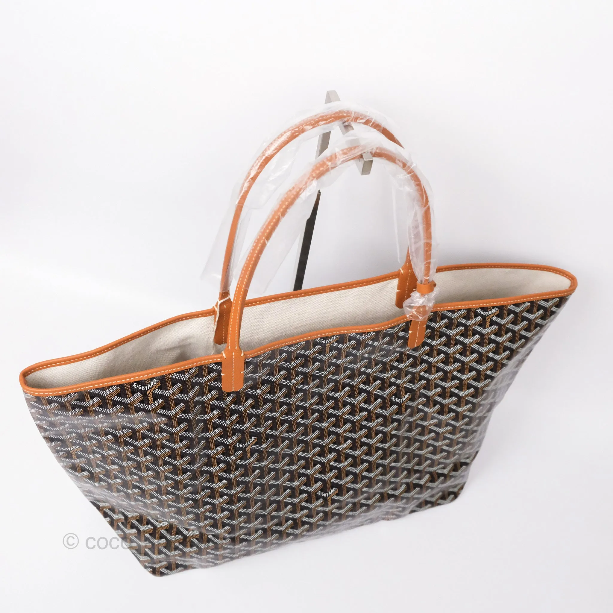 Goyard St. Louis Tote Bag GM Black/Tan