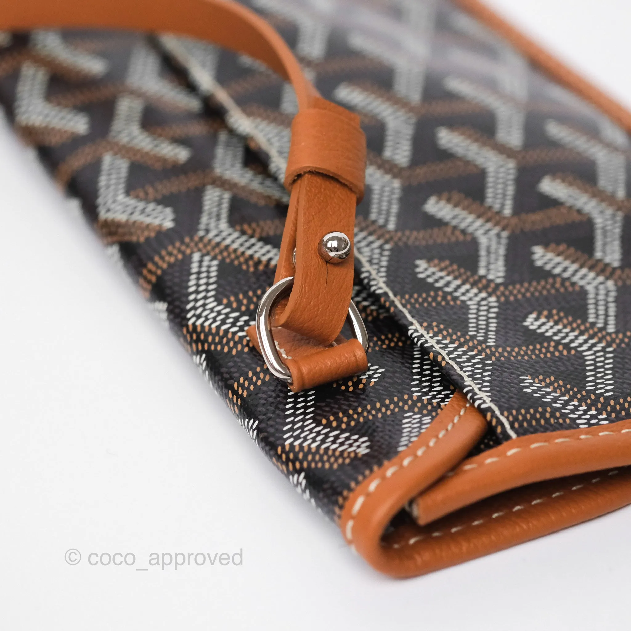 Goyard St. Louis Tote Bag GM Black/Tan