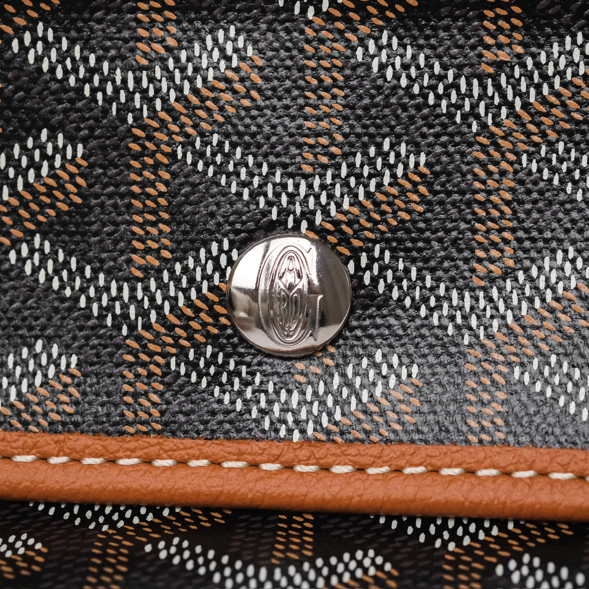 Goyard St. Louis Tote Bag GM Black/Tan