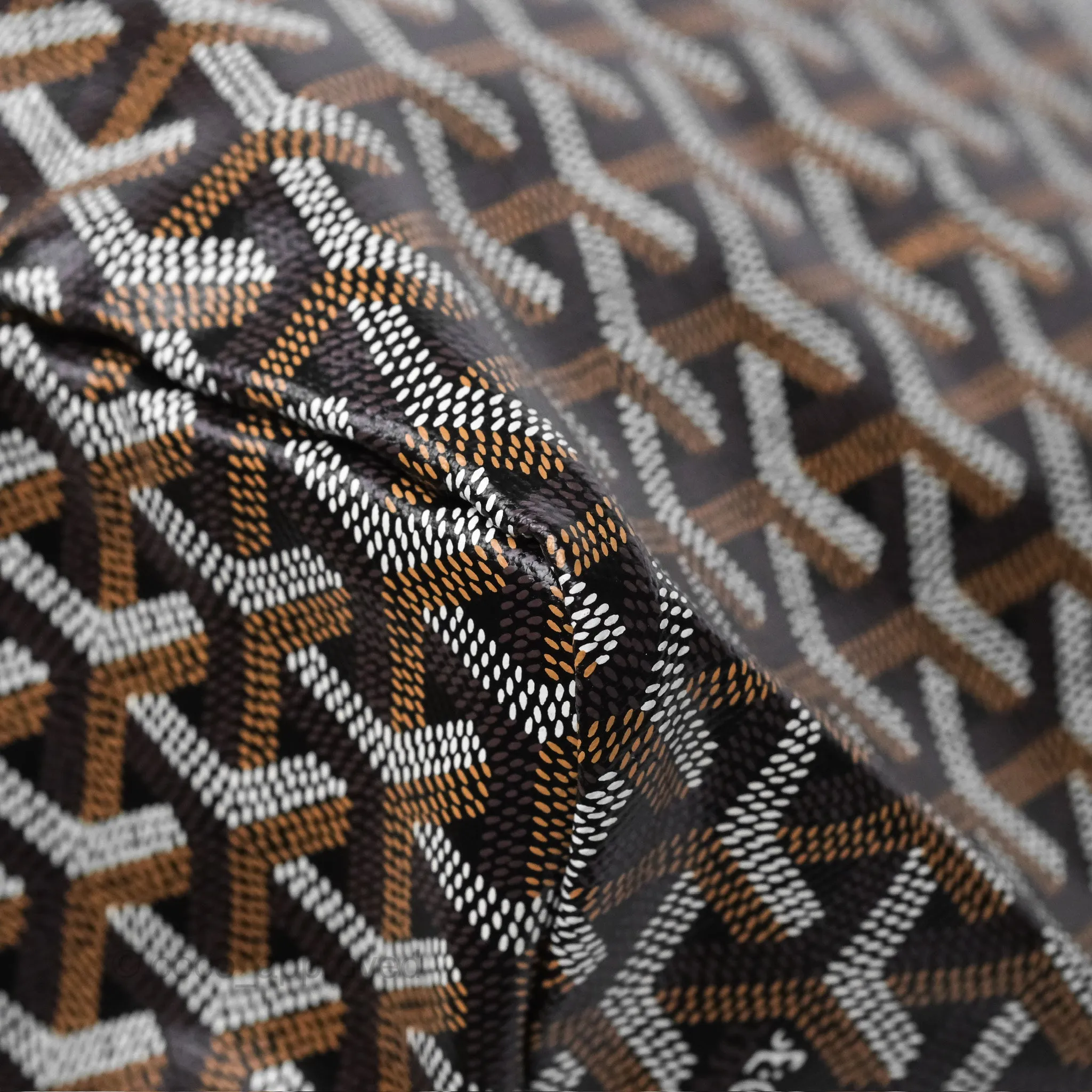 Goyard St. Louis Tote Bag GM Black/Tan