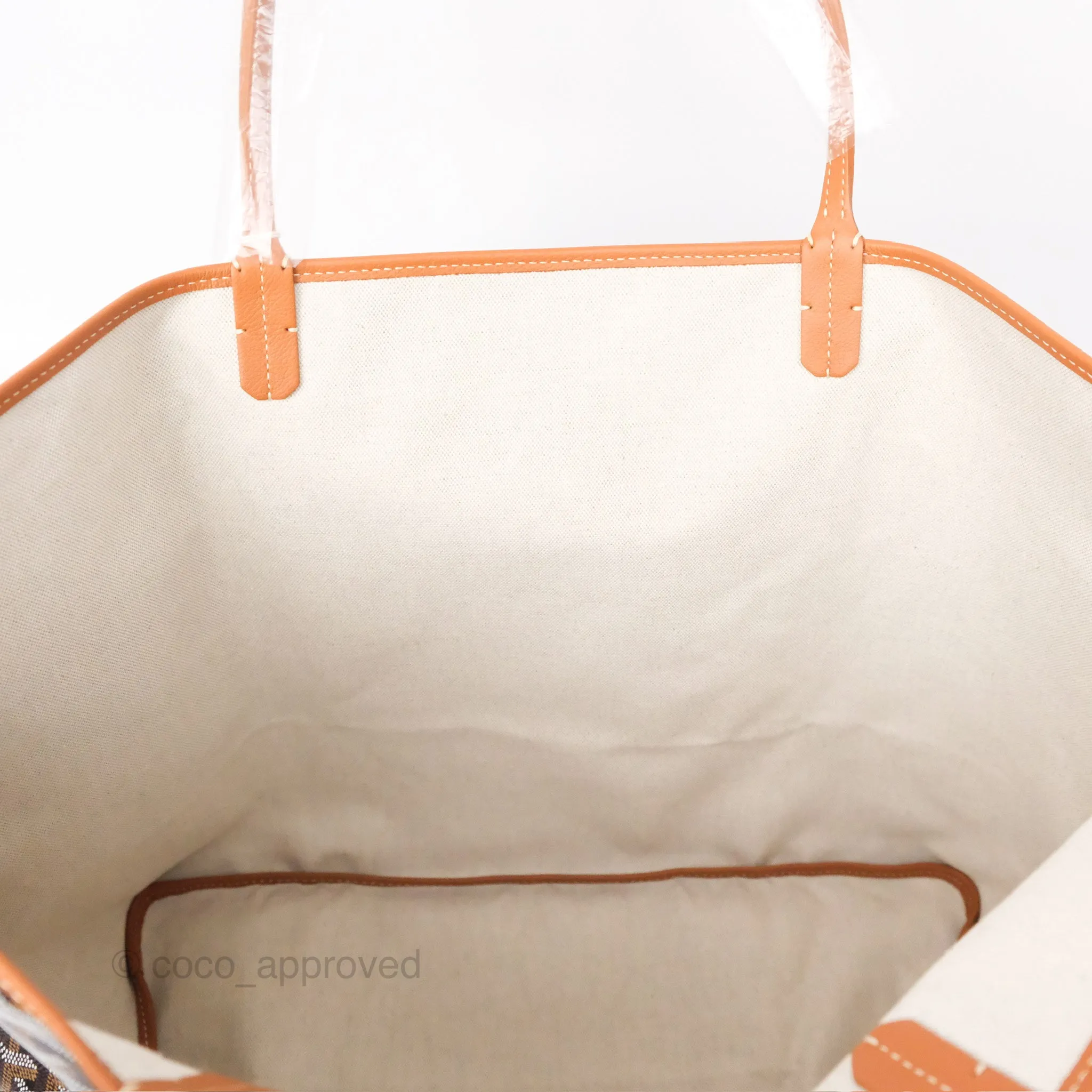 Goyard St. Louis Tote Bag GM Black/Tan