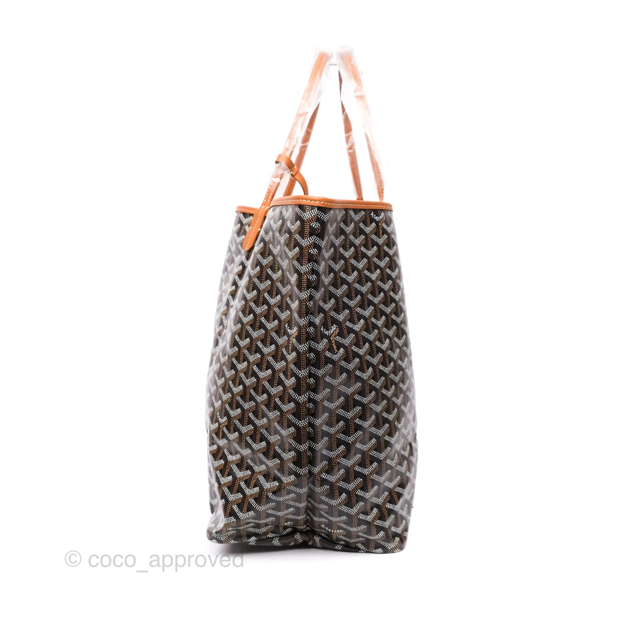 Goyard St. Louis Tote Bag GM Black/Tan