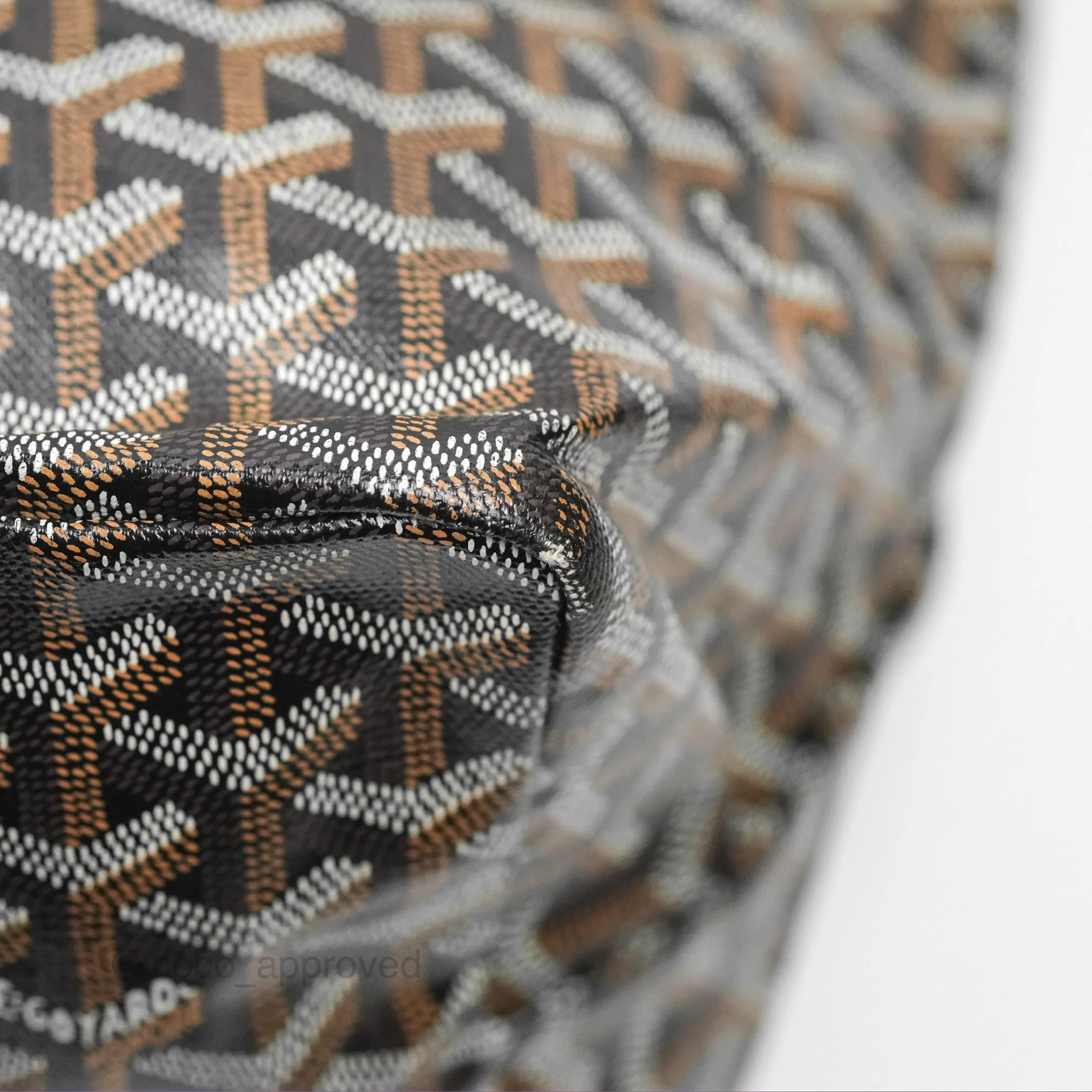 Goyard St. Louis Tote GM Black/Tan