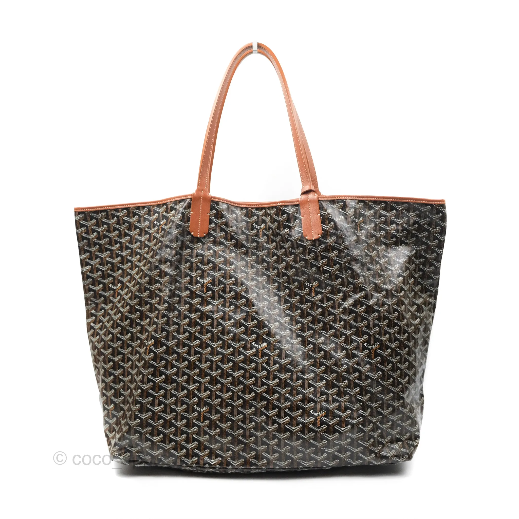 Goyard St. Louis Tote GM Black/Tan