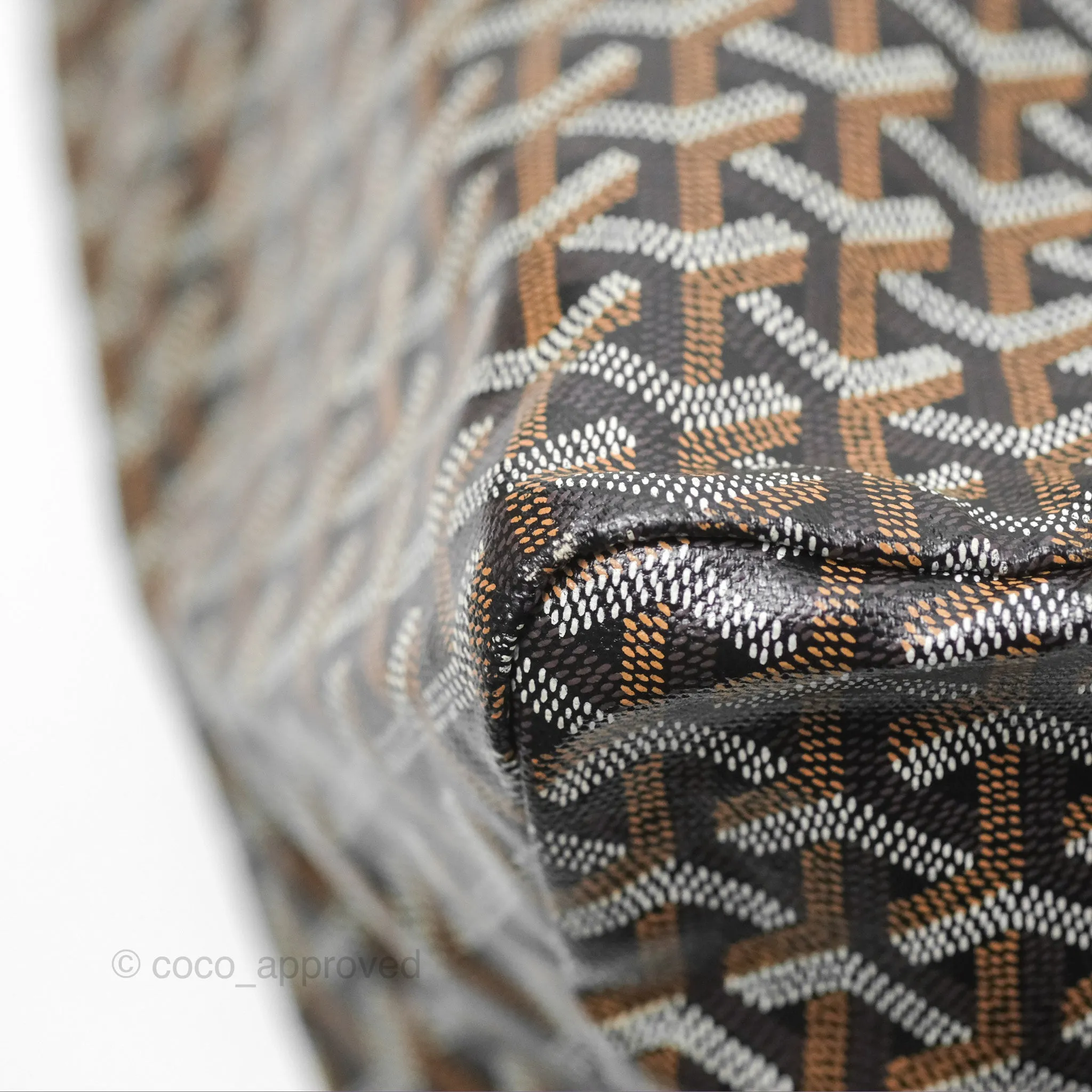 Goyard St. Louis Tote GM Black/Tan