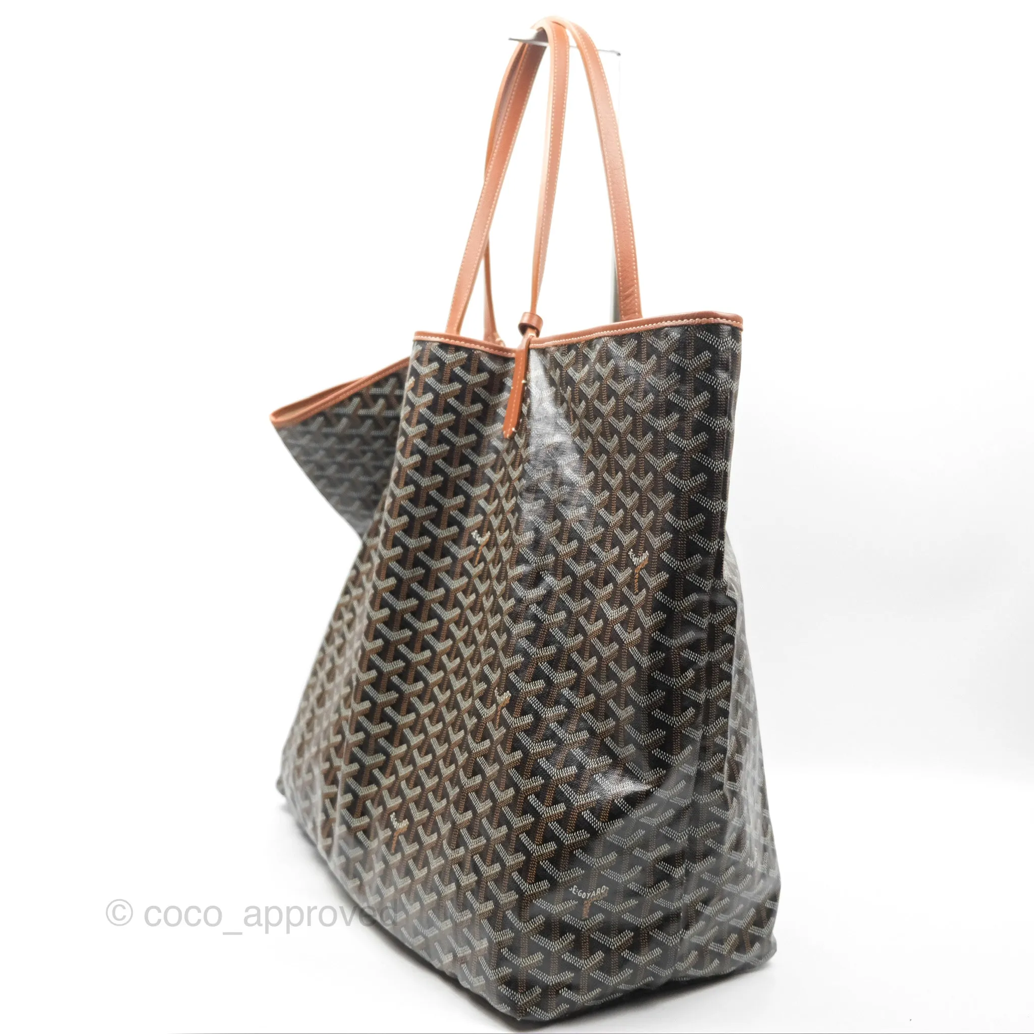 Goyard St. Louis Tote GM Black/Tan