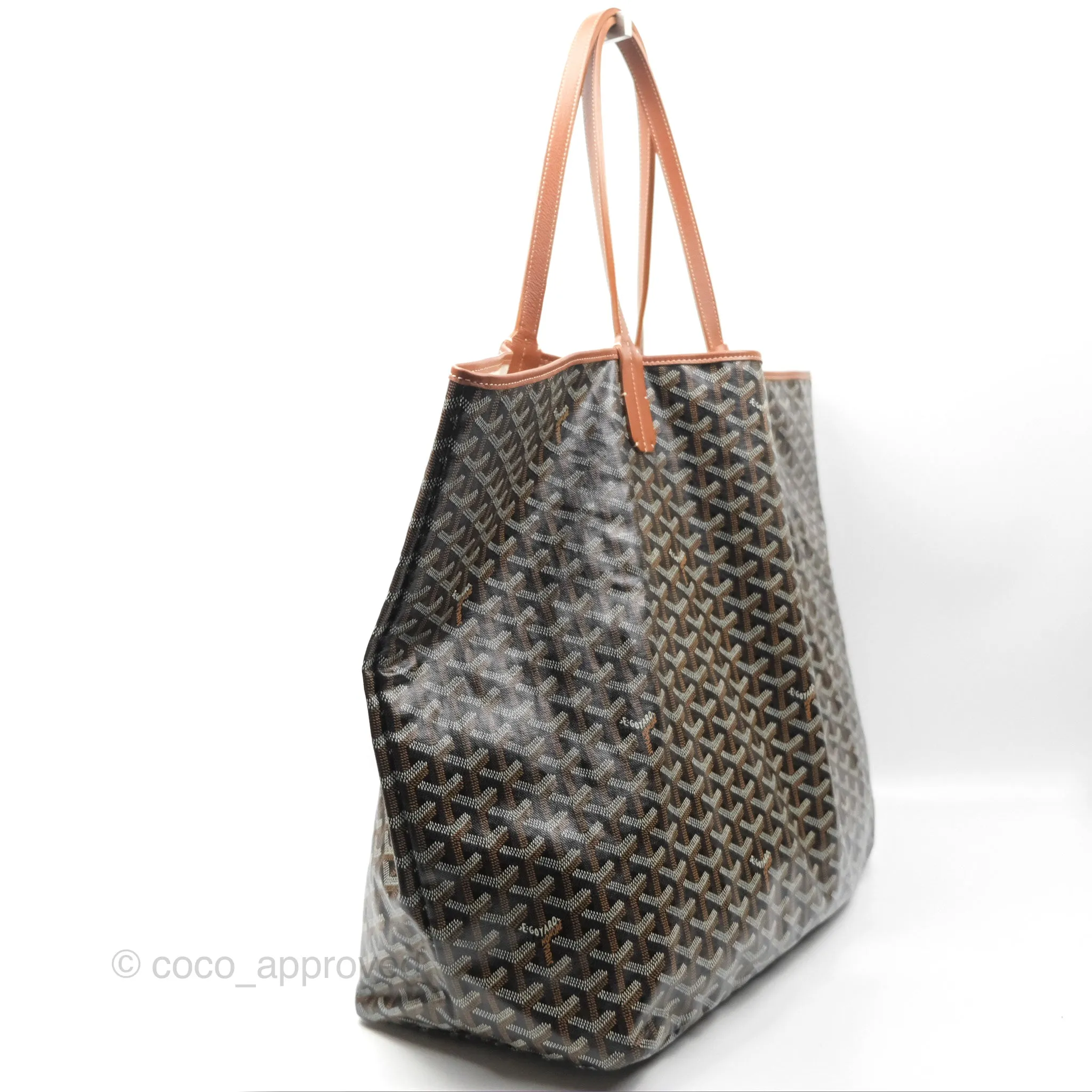 Goyard St. Louis Tote GM Black/Tan