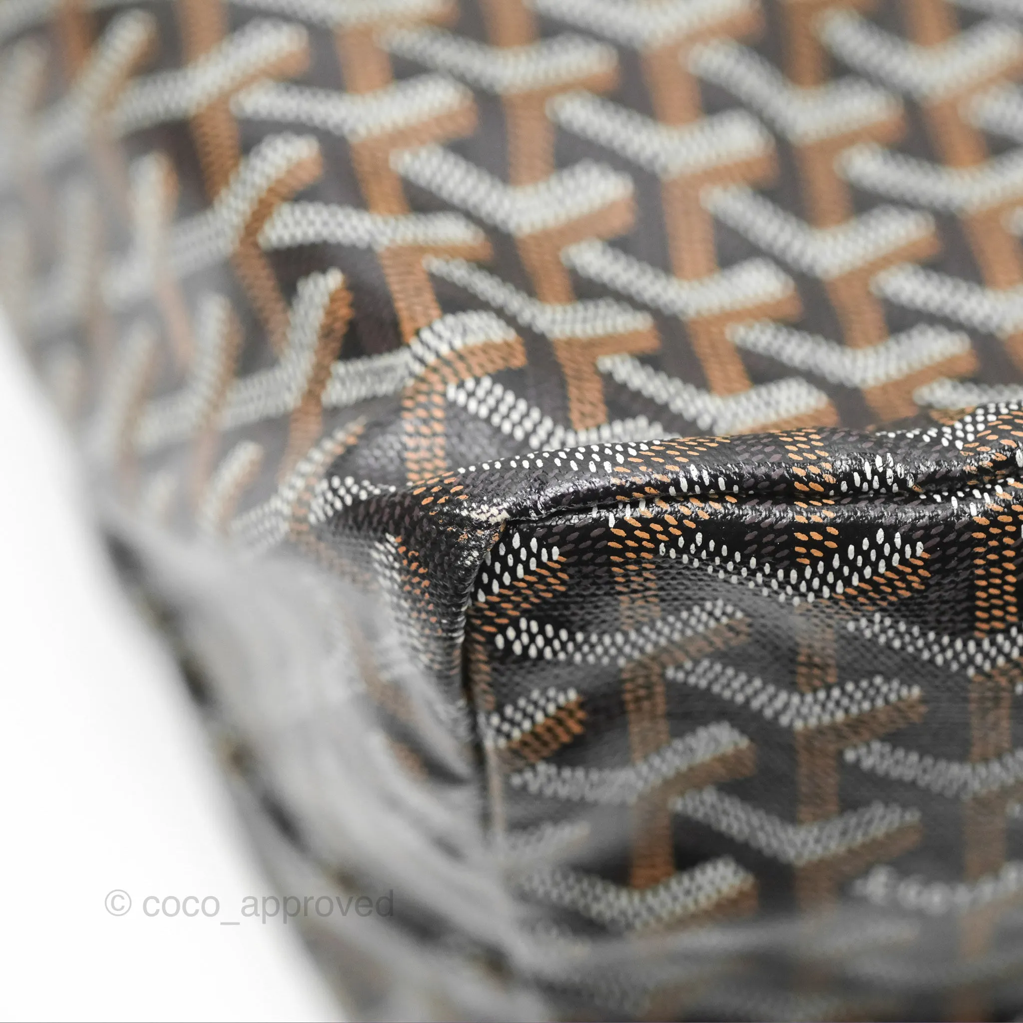 Goyard St. Louis Tote GM Black/Tan