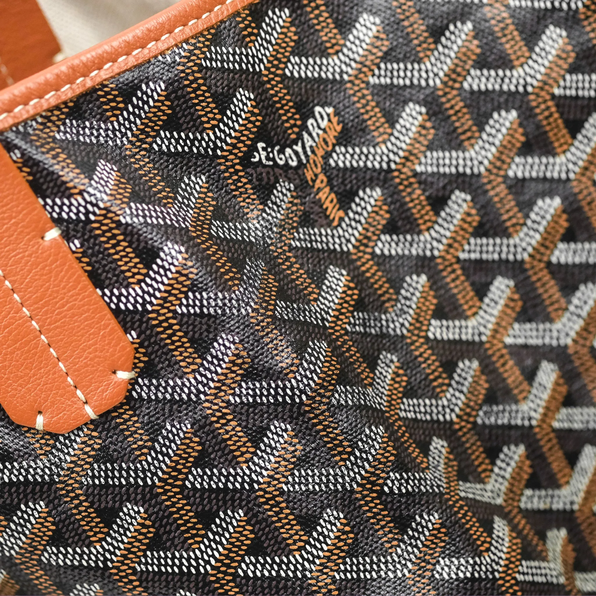 Goyard St. Louis Tote GM Black/Tan