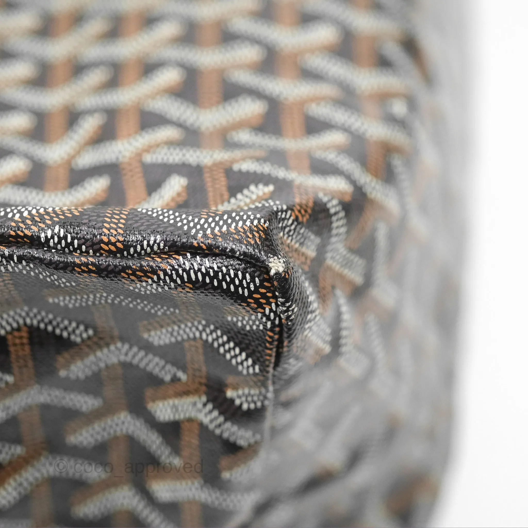 Goyard St. Louis Tote GM Black/Tan