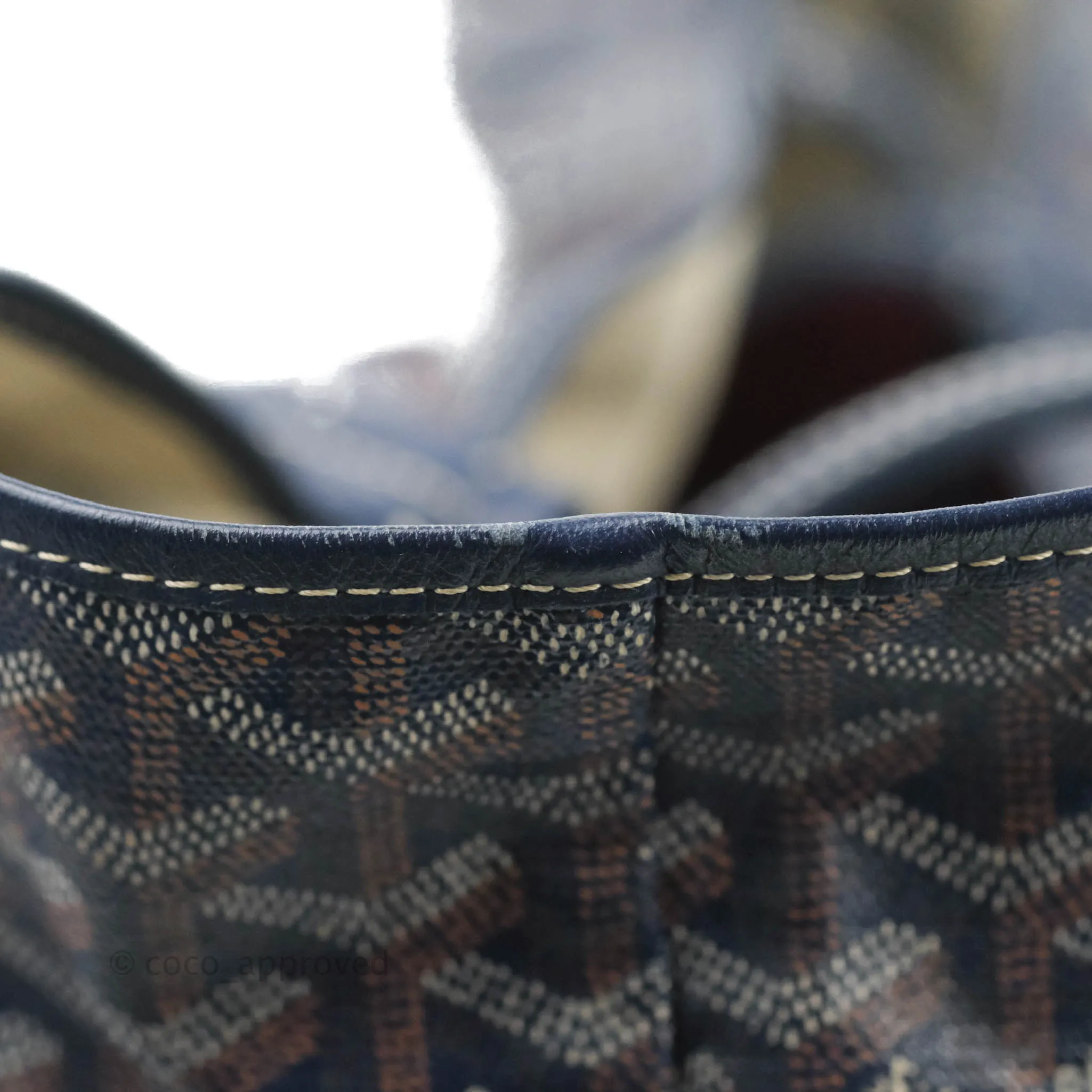 Goyard St. Louis Tote GM Navy