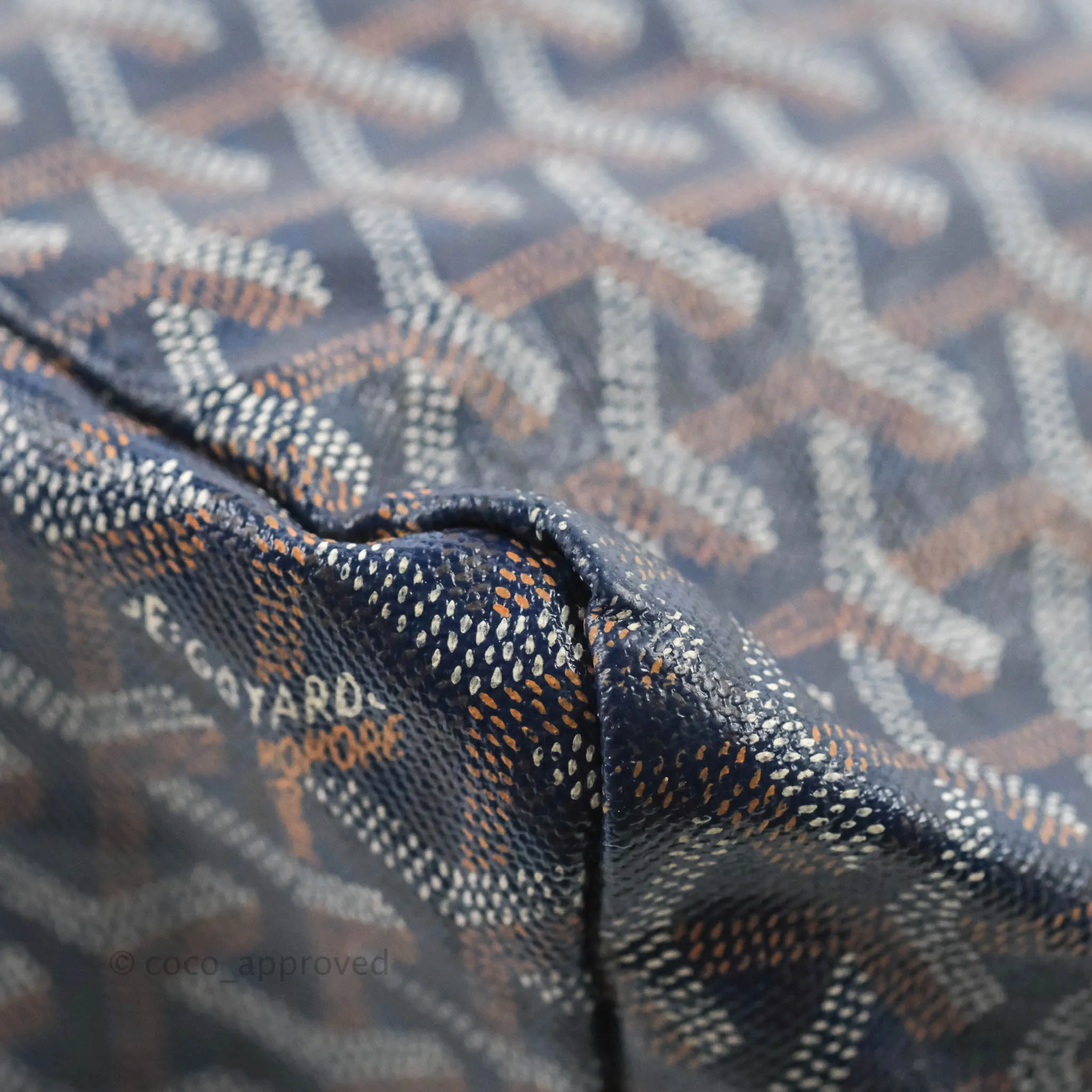 Goyard St. Louis Tote GM Navy