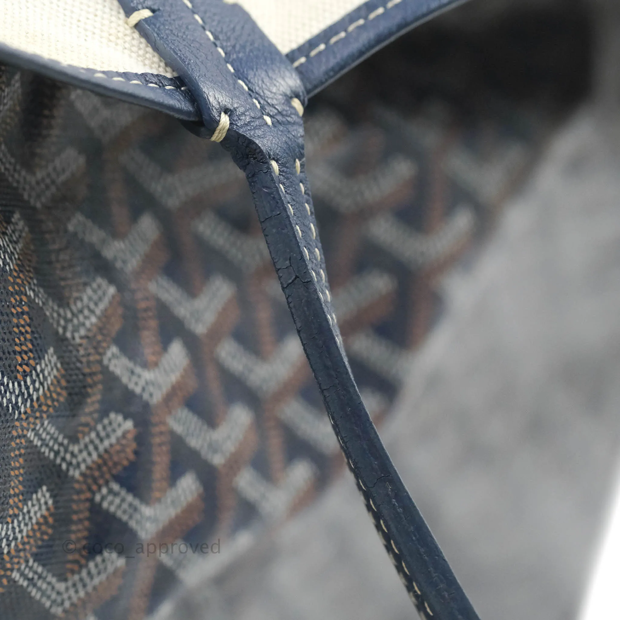 Goyard St. Louis Tote GM Navy