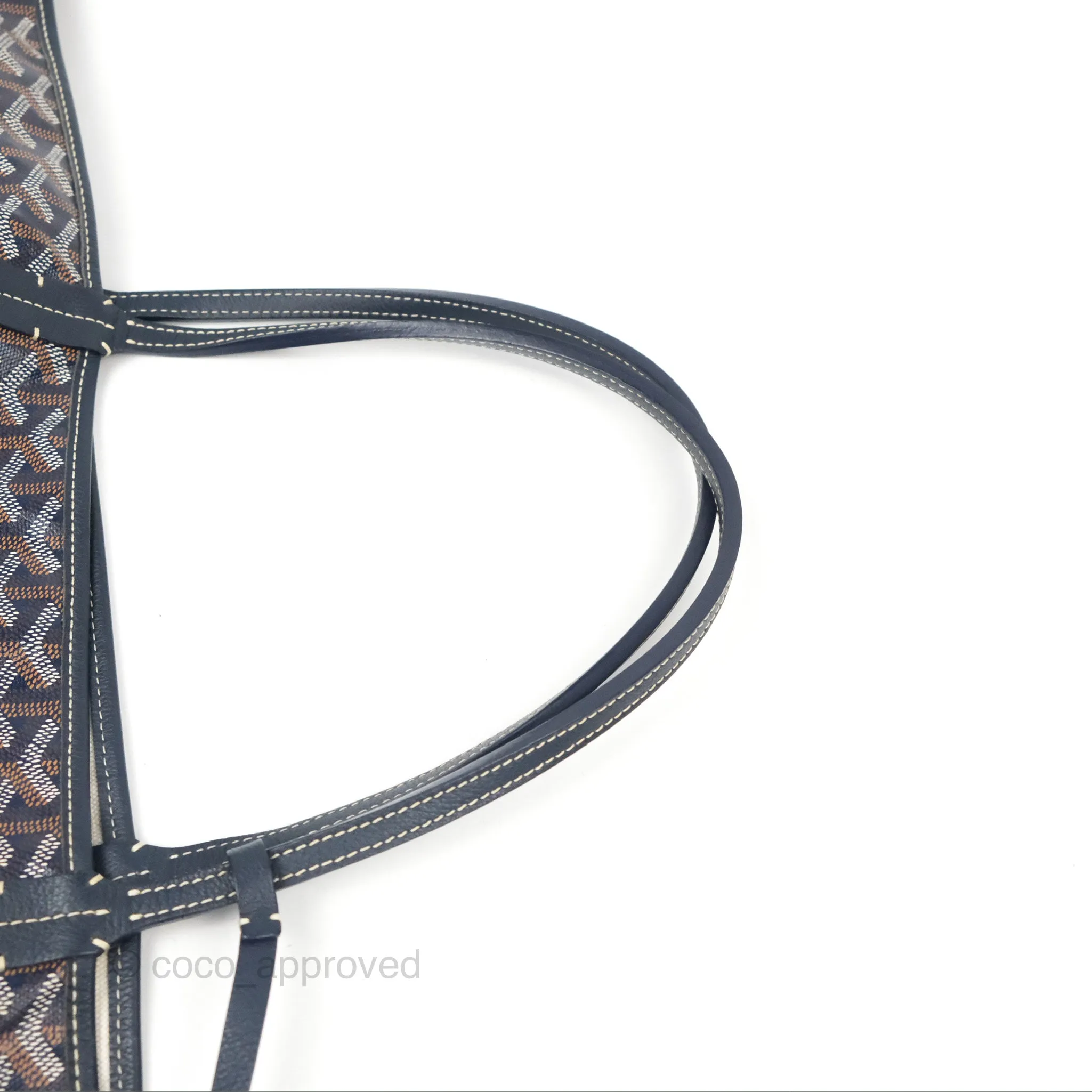 Goyard St. Louis Tote GM Navy/Tan