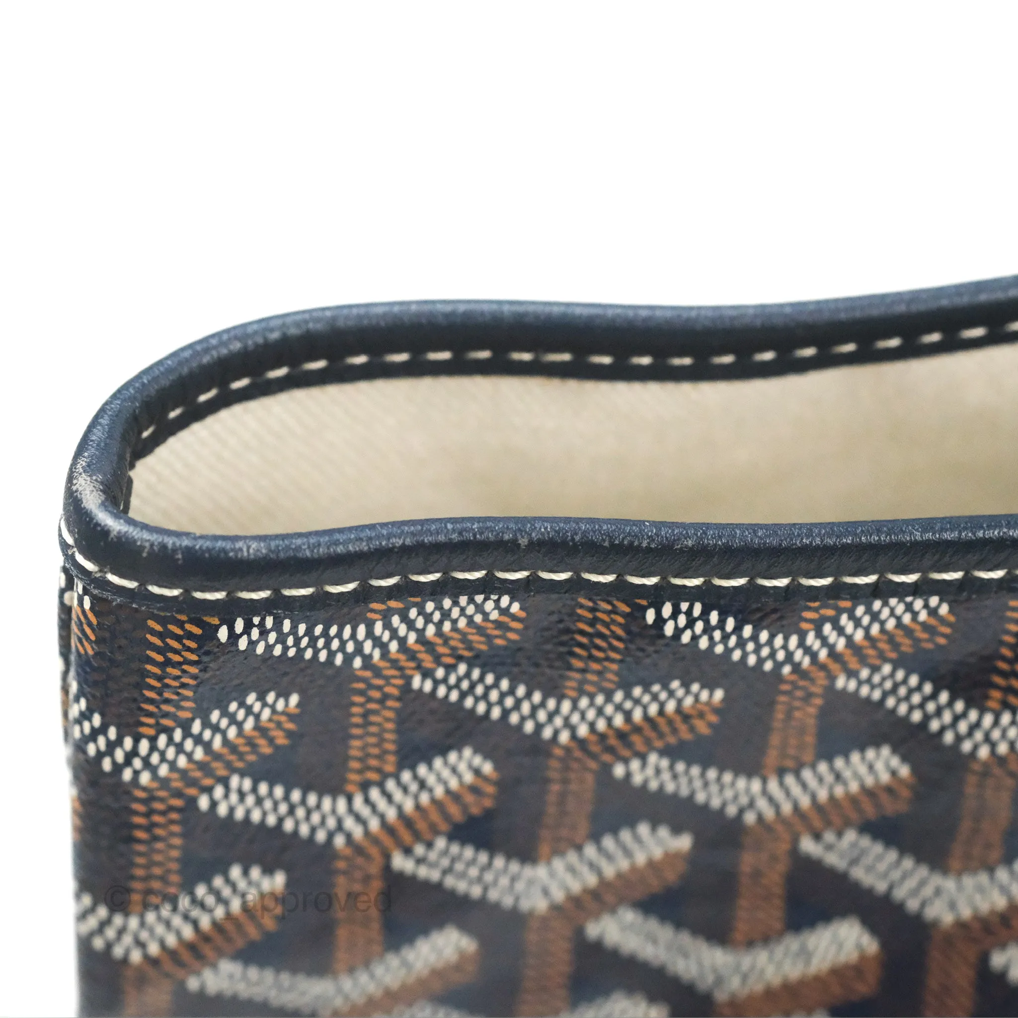 Goyard St. Louis Tote GM Navy/Tan