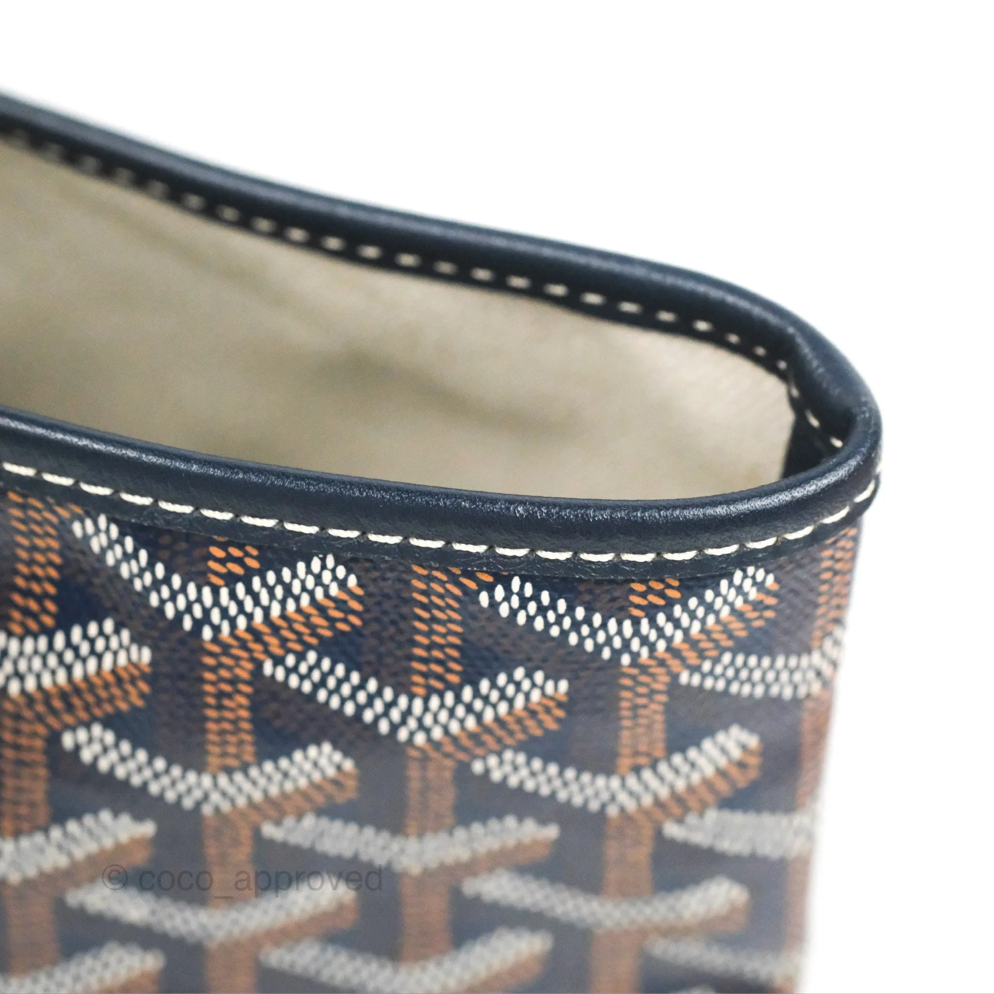 Goyard St. Louis Tote GM Navy/Tan