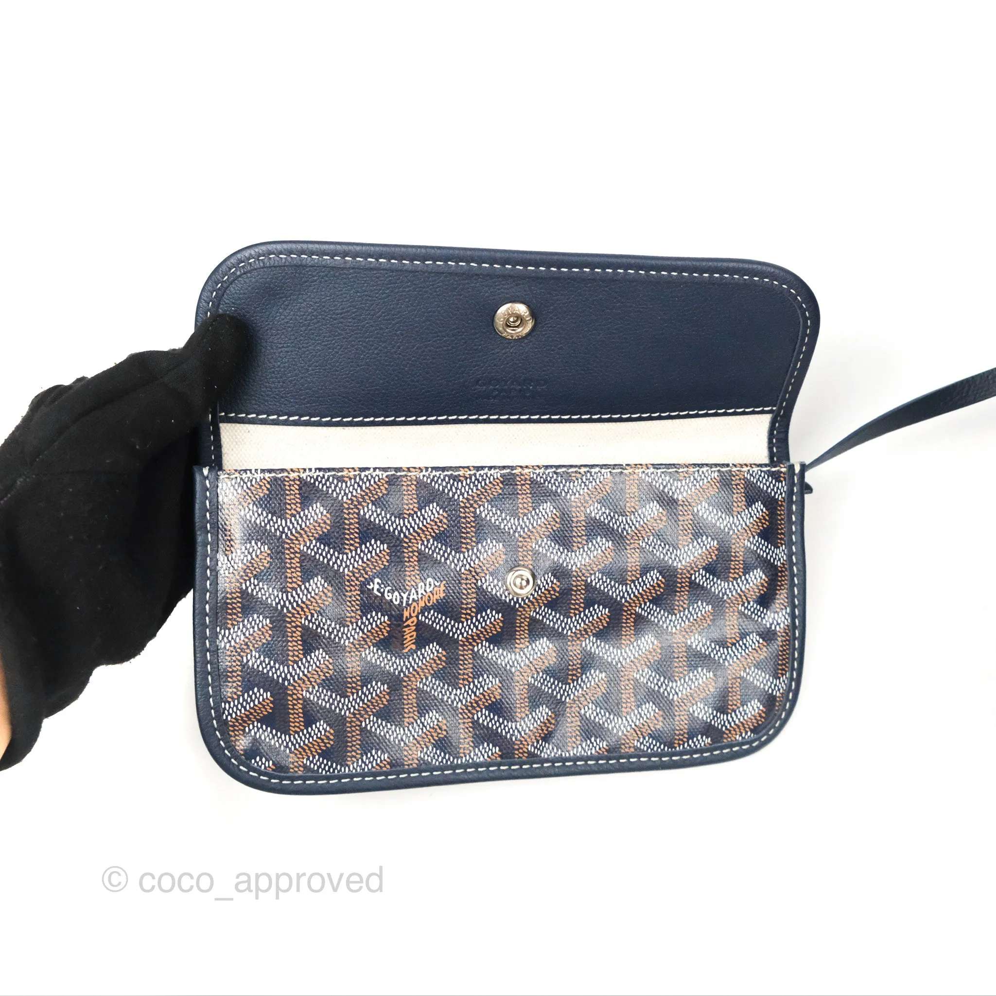 Goyard St. Louis Tote GM Navy/Tan