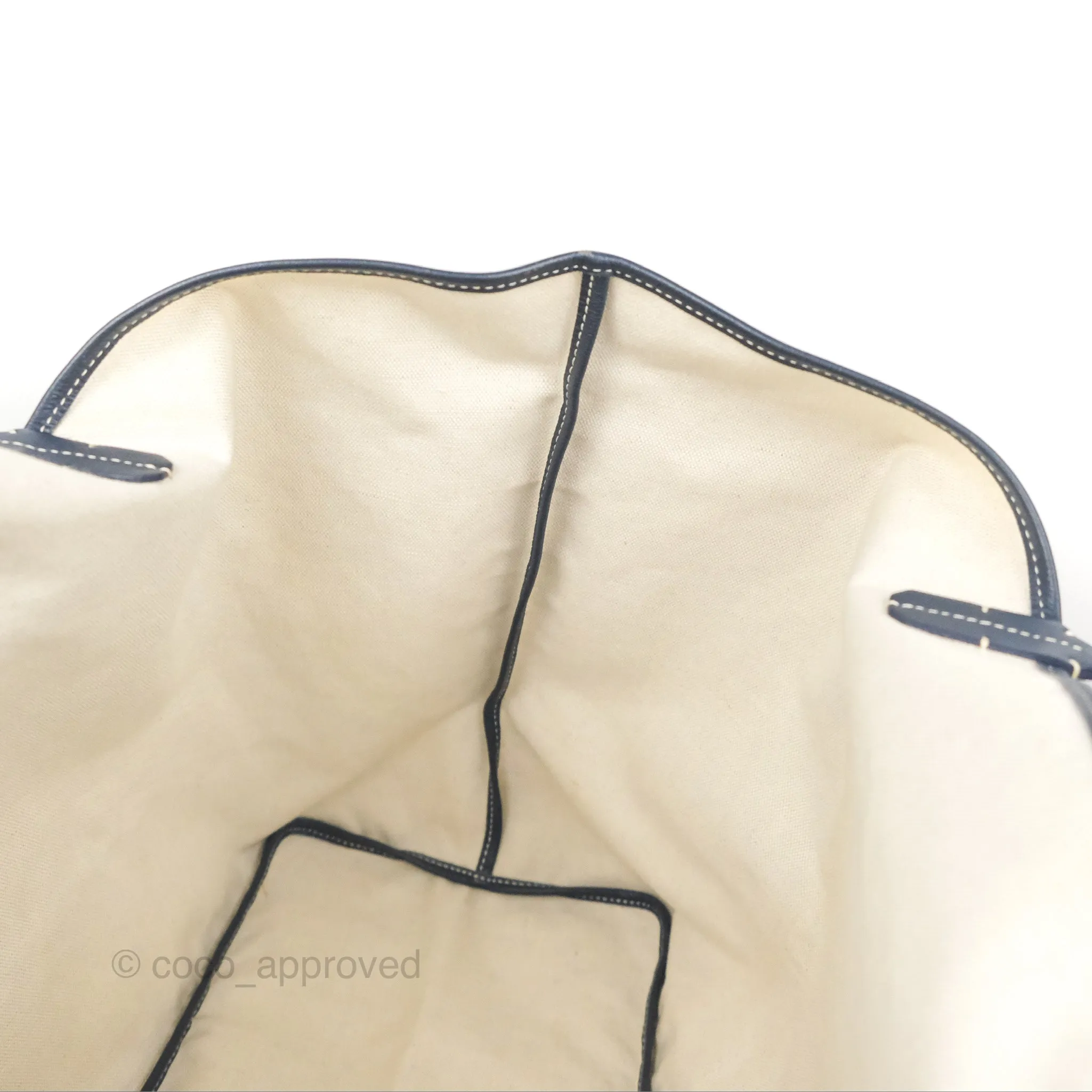 Goyard St. Louis Tote GM Navy/Tan