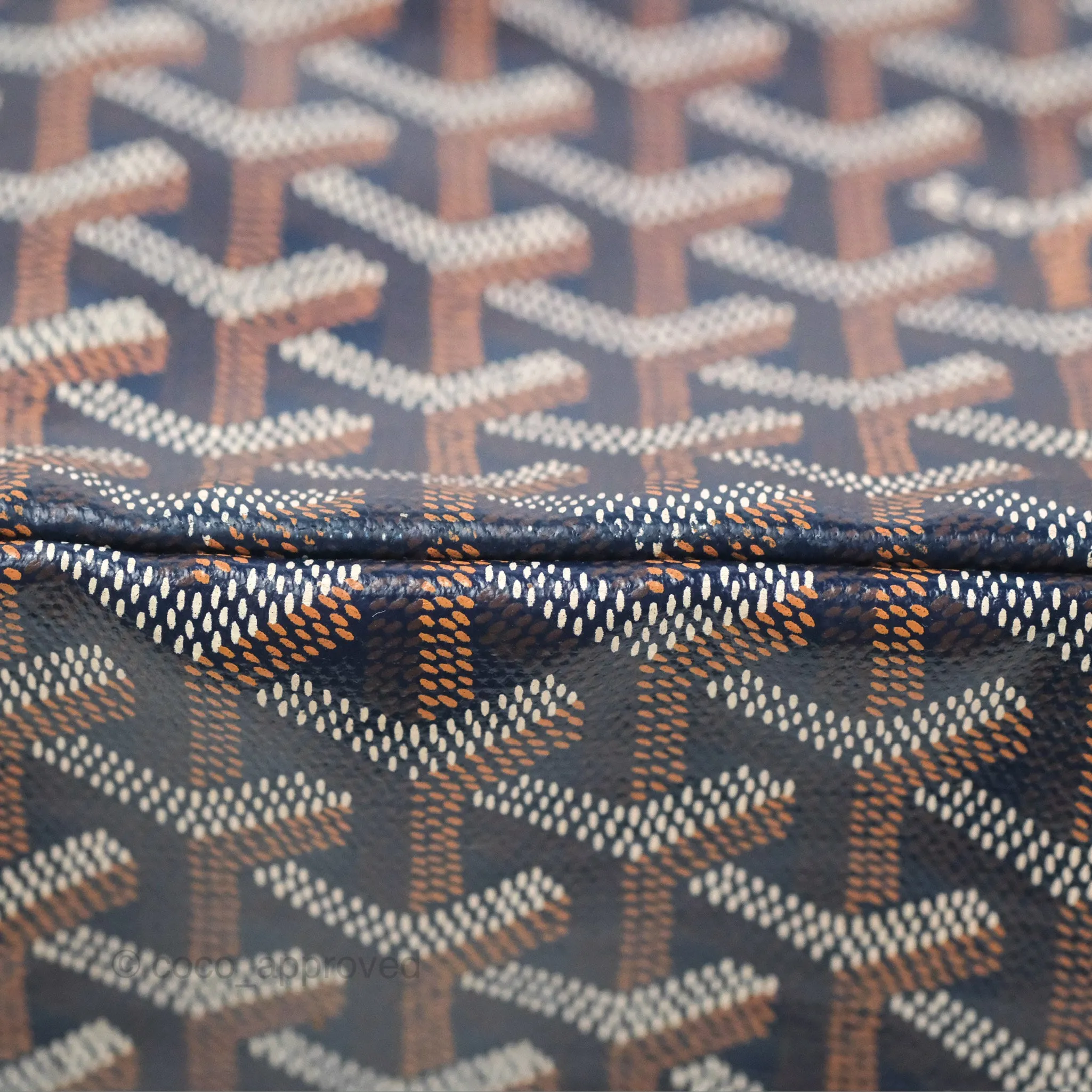 Goyard St. Louis Tote GM Navy/Tan