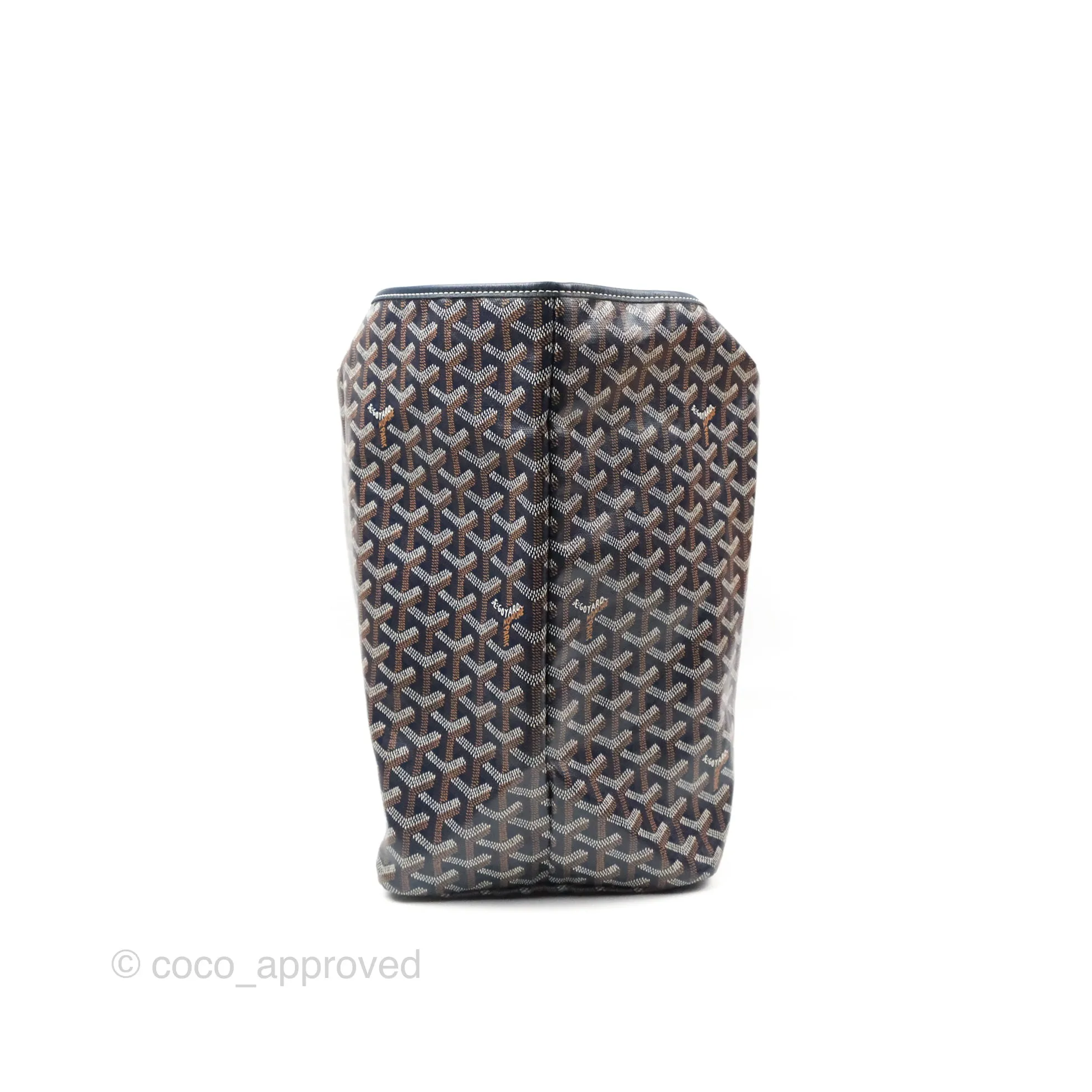 Goyard St. Louis Tote GM Navy/Tan