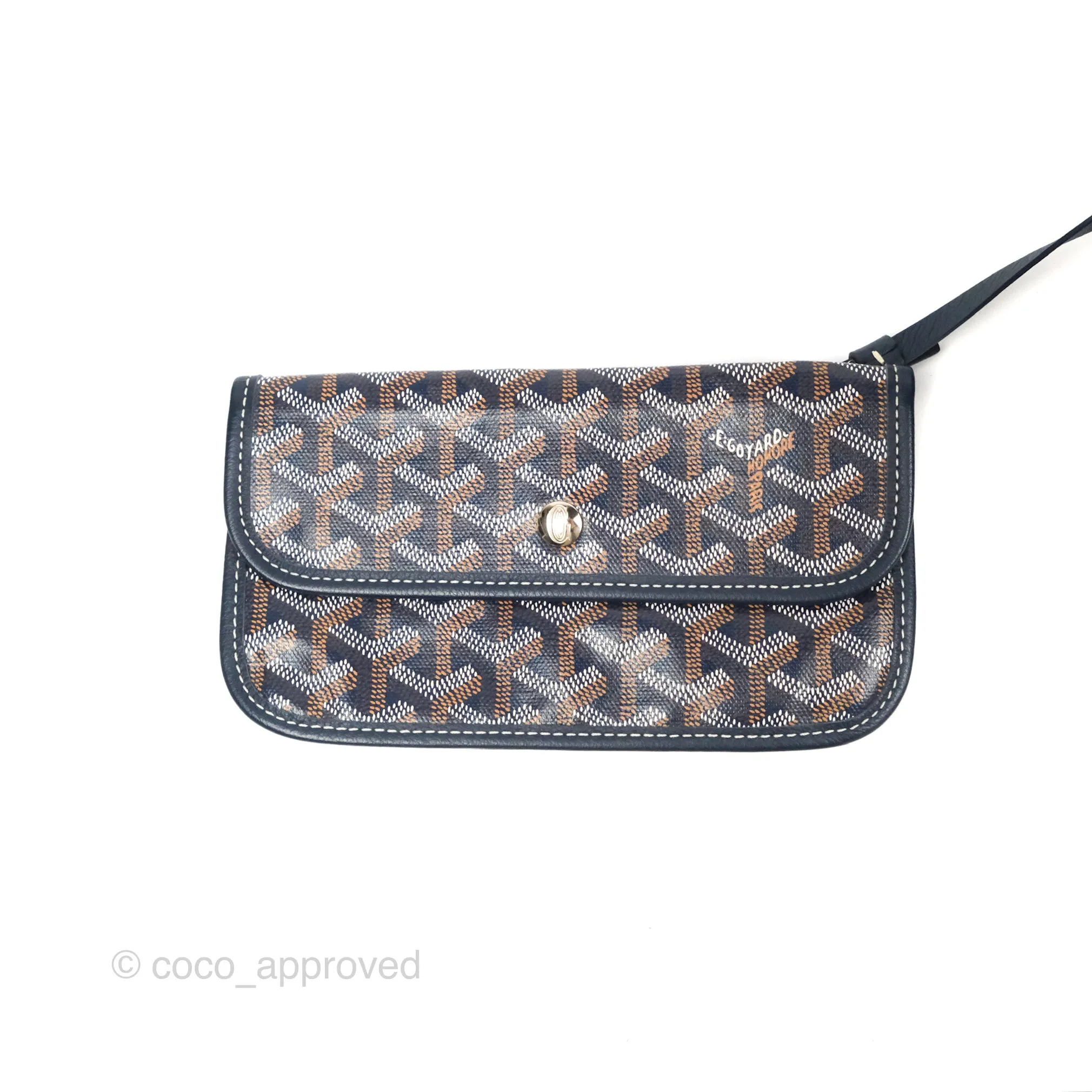 Goyard St. Louis Tote GM Navy/Tan