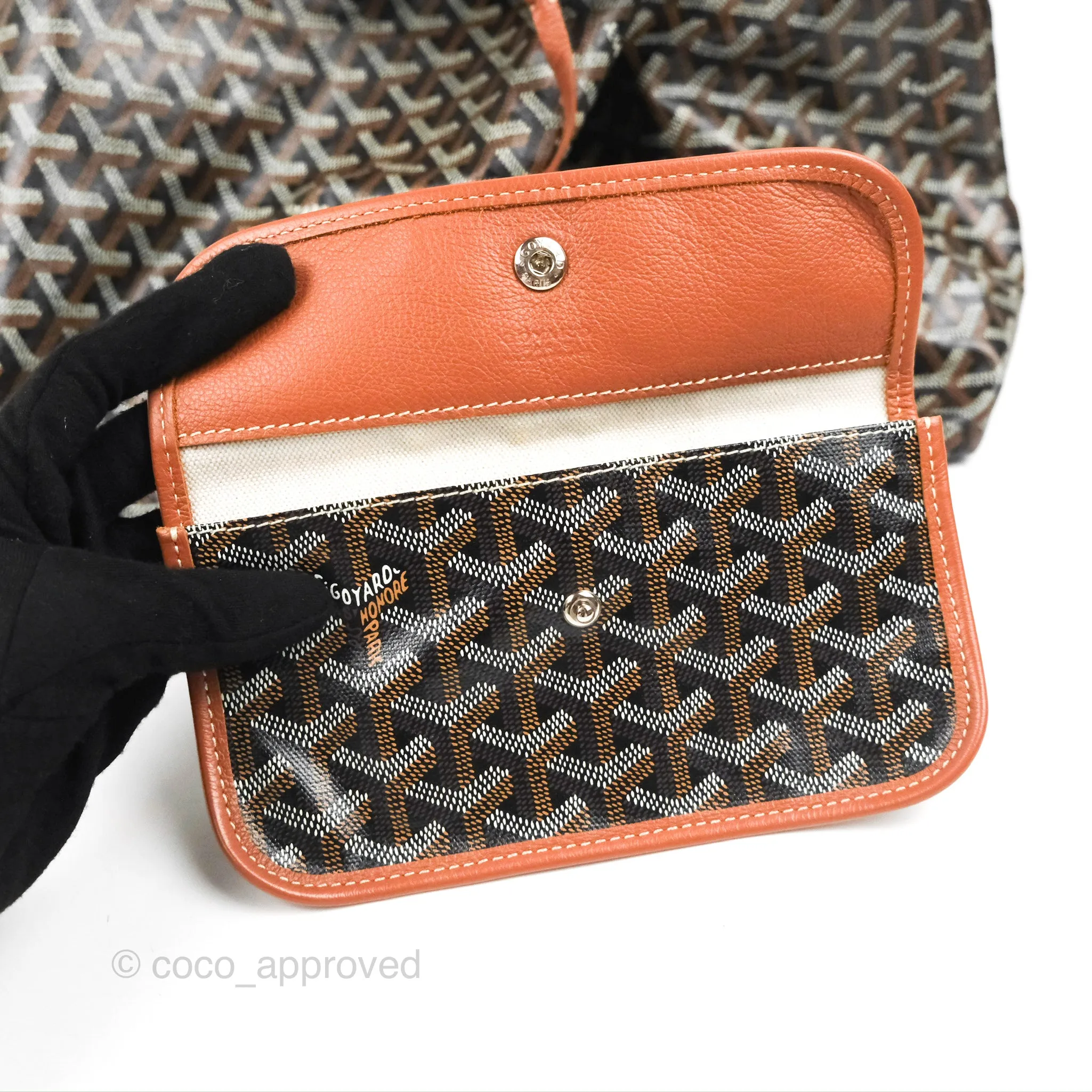 Goyard St. Louis Tote GM Tan/Black