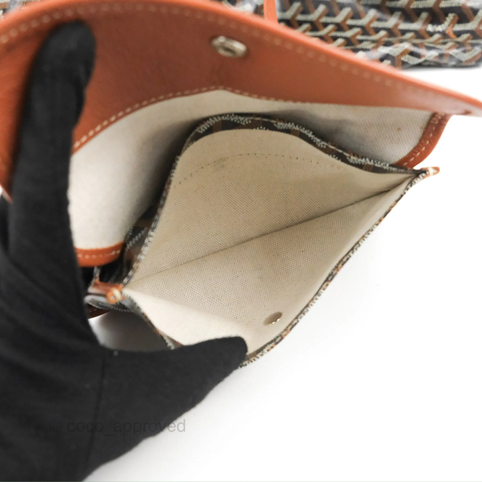 Goyard St. Louis Tote GM Tan/Black