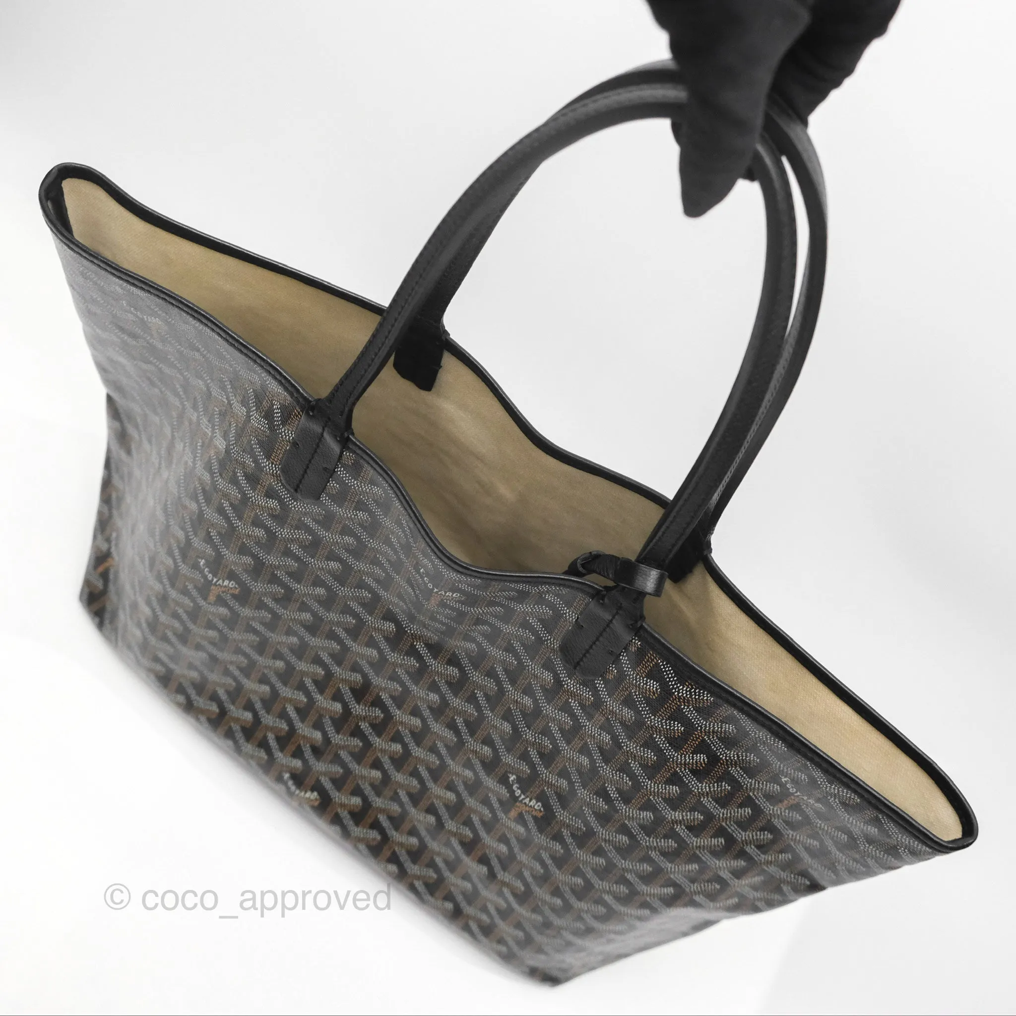 Goyard St Louis Tote PM Black