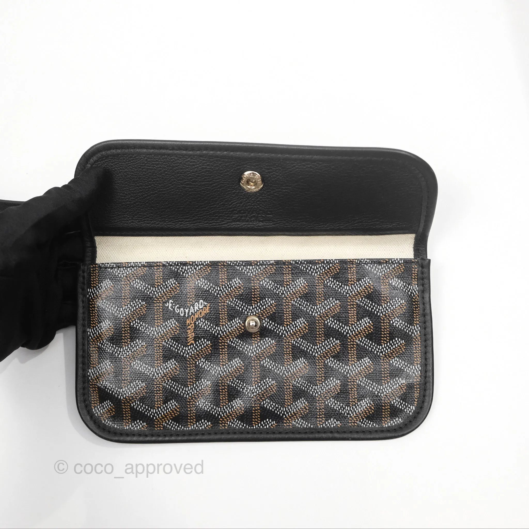 Goyard St Louis Tote PM Black