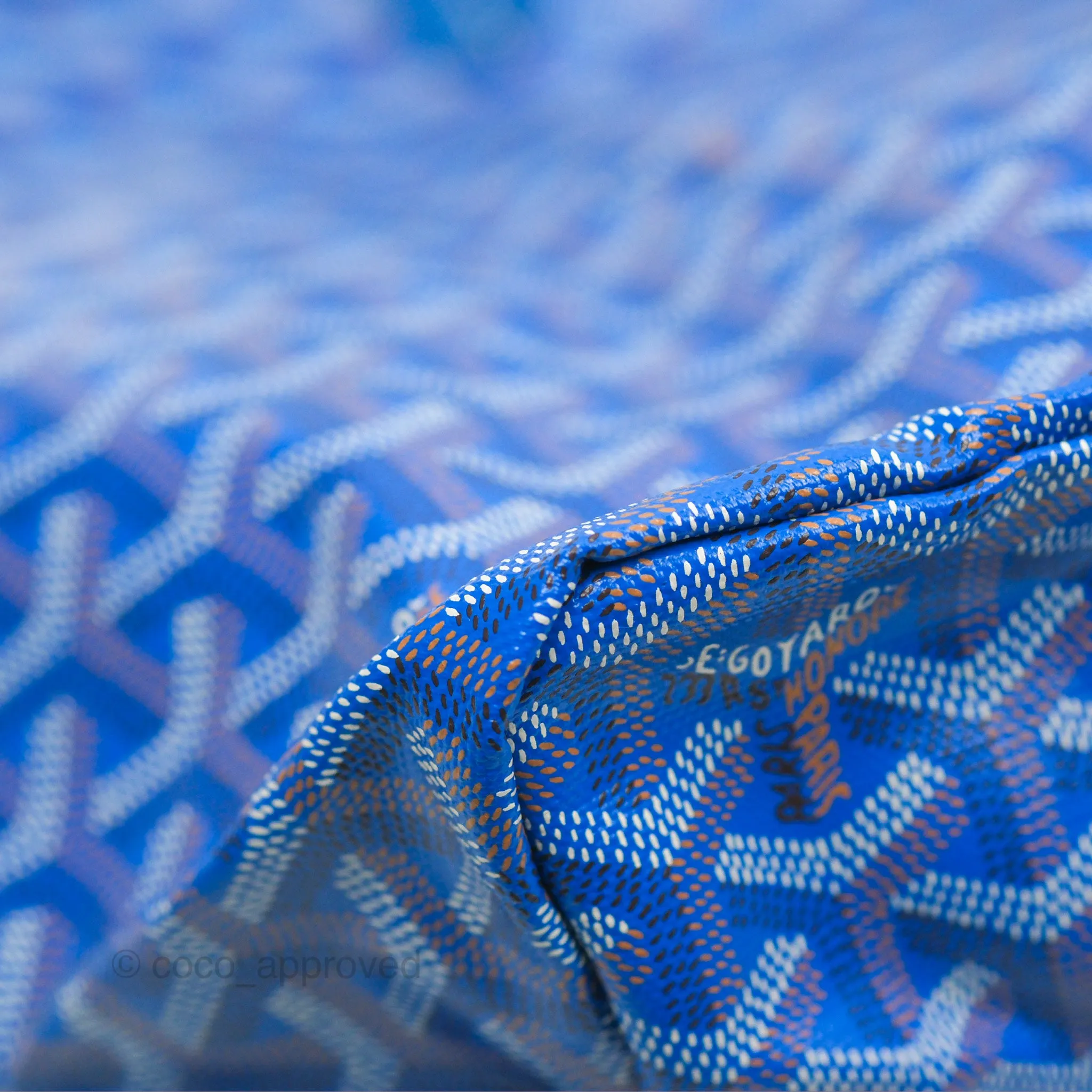 Goyard St Louis Tote PM Blue