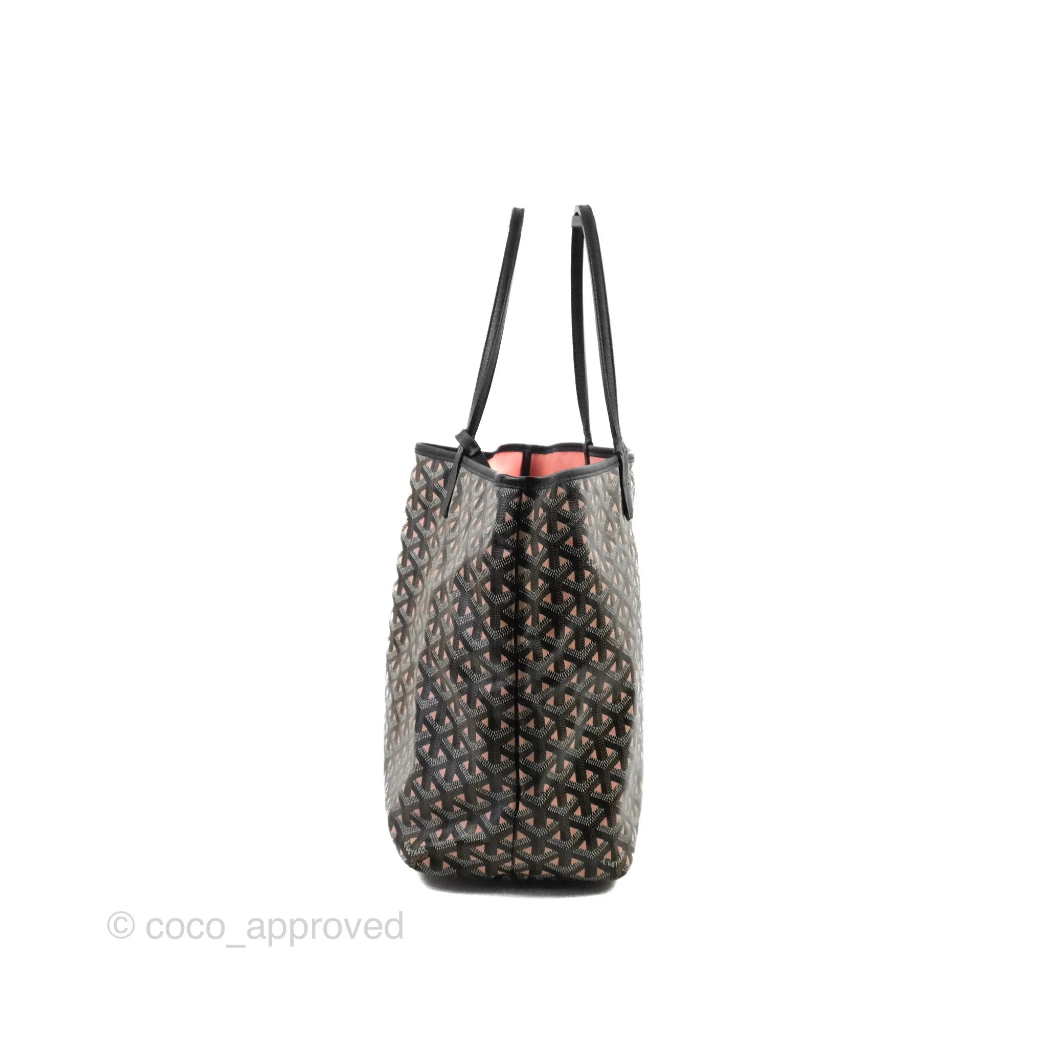 Goyard St. Louis Tote PM Clairvoie Black/Pink Japan Edition