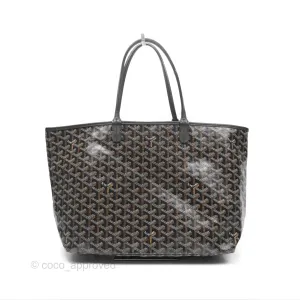Goyard St Louis Tote PM Goyardine Canvas Black